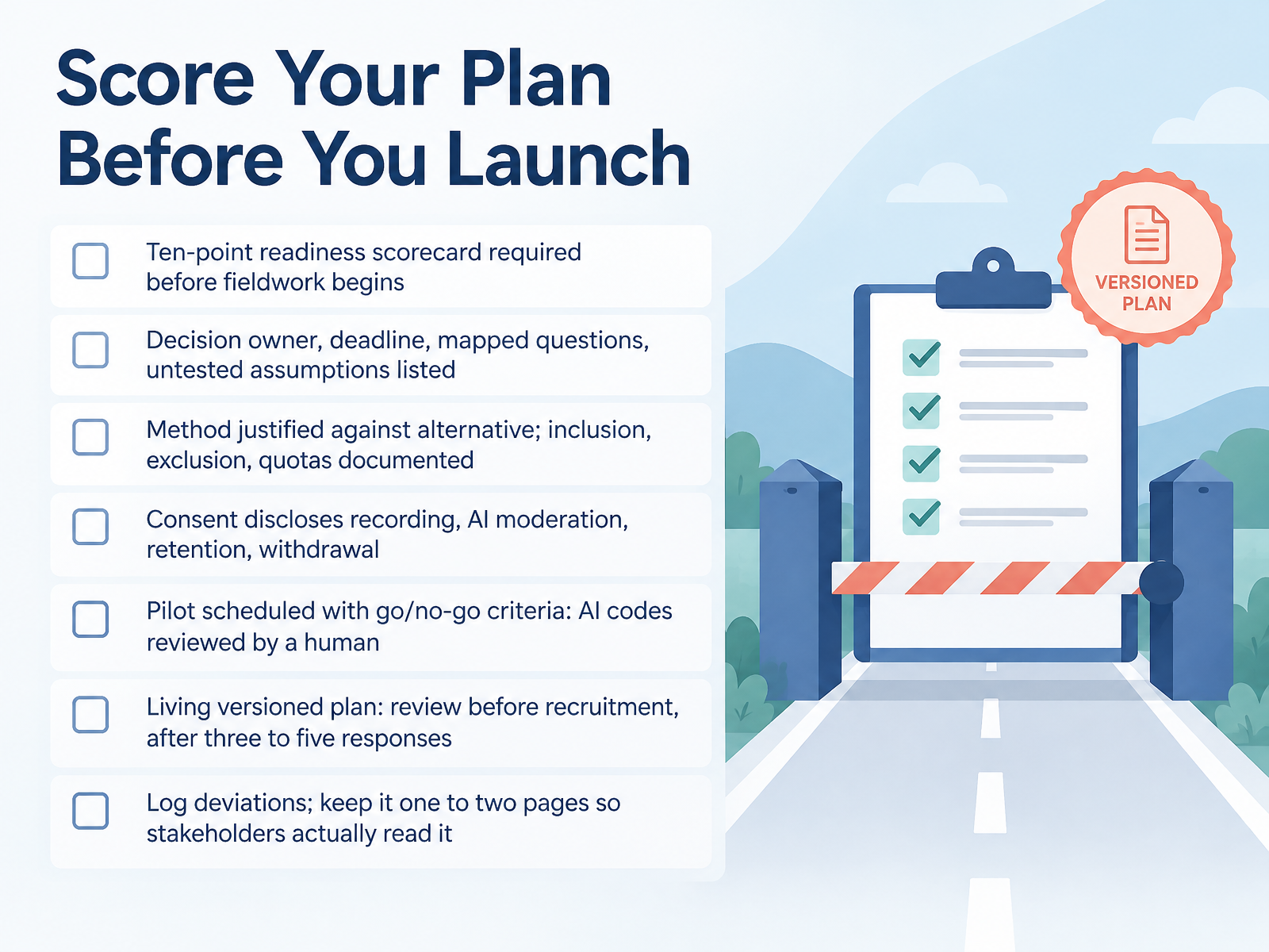 Score Your Plan Before You Launch