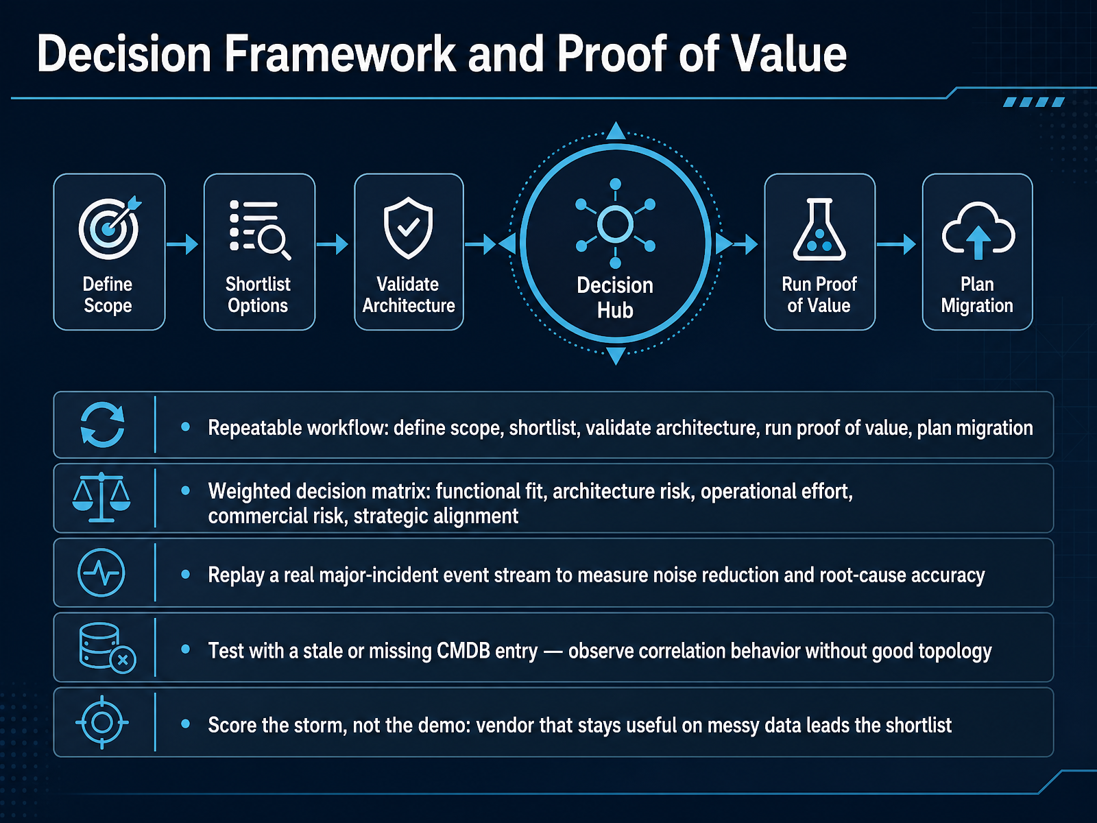 Decision Framework and Proof of Value