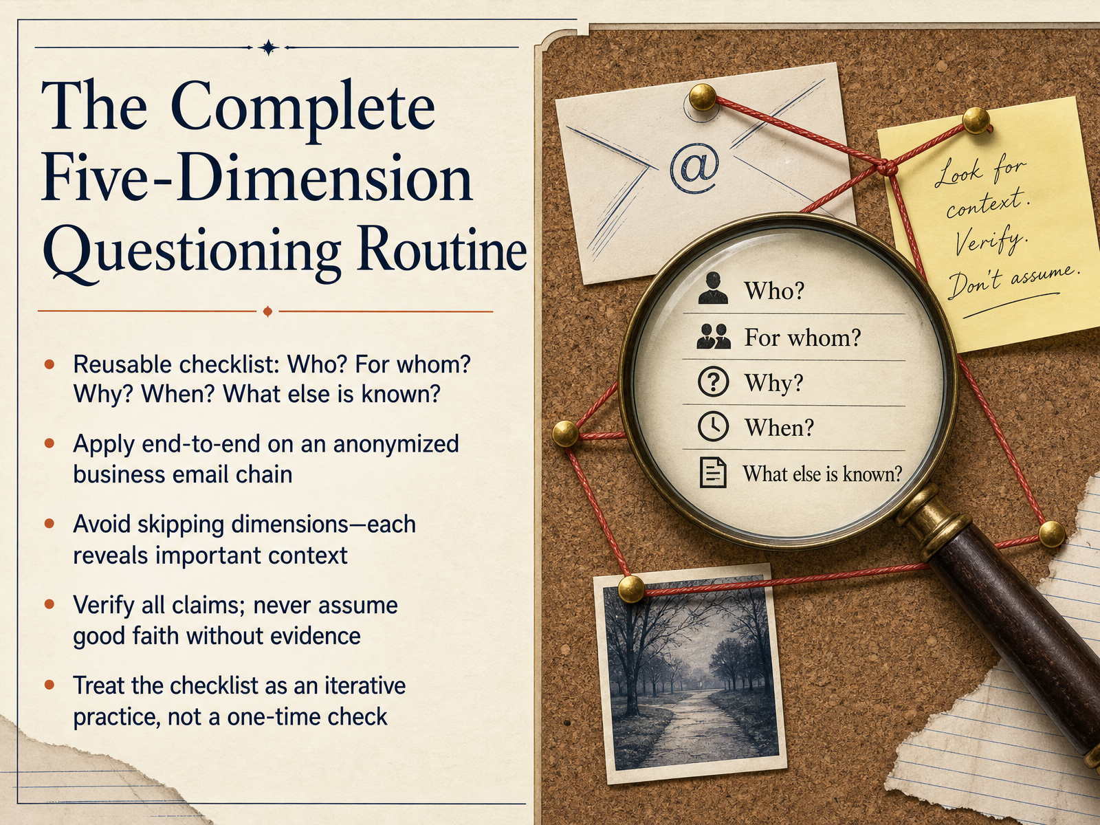 The Complete Five-Dimension Questioning Routine