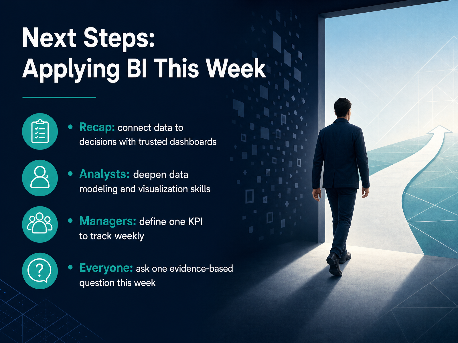 Next Steps: Applying BI This Week