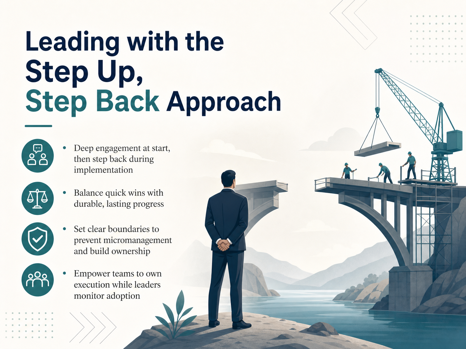 Leading with the Step Up, Step Back Approach