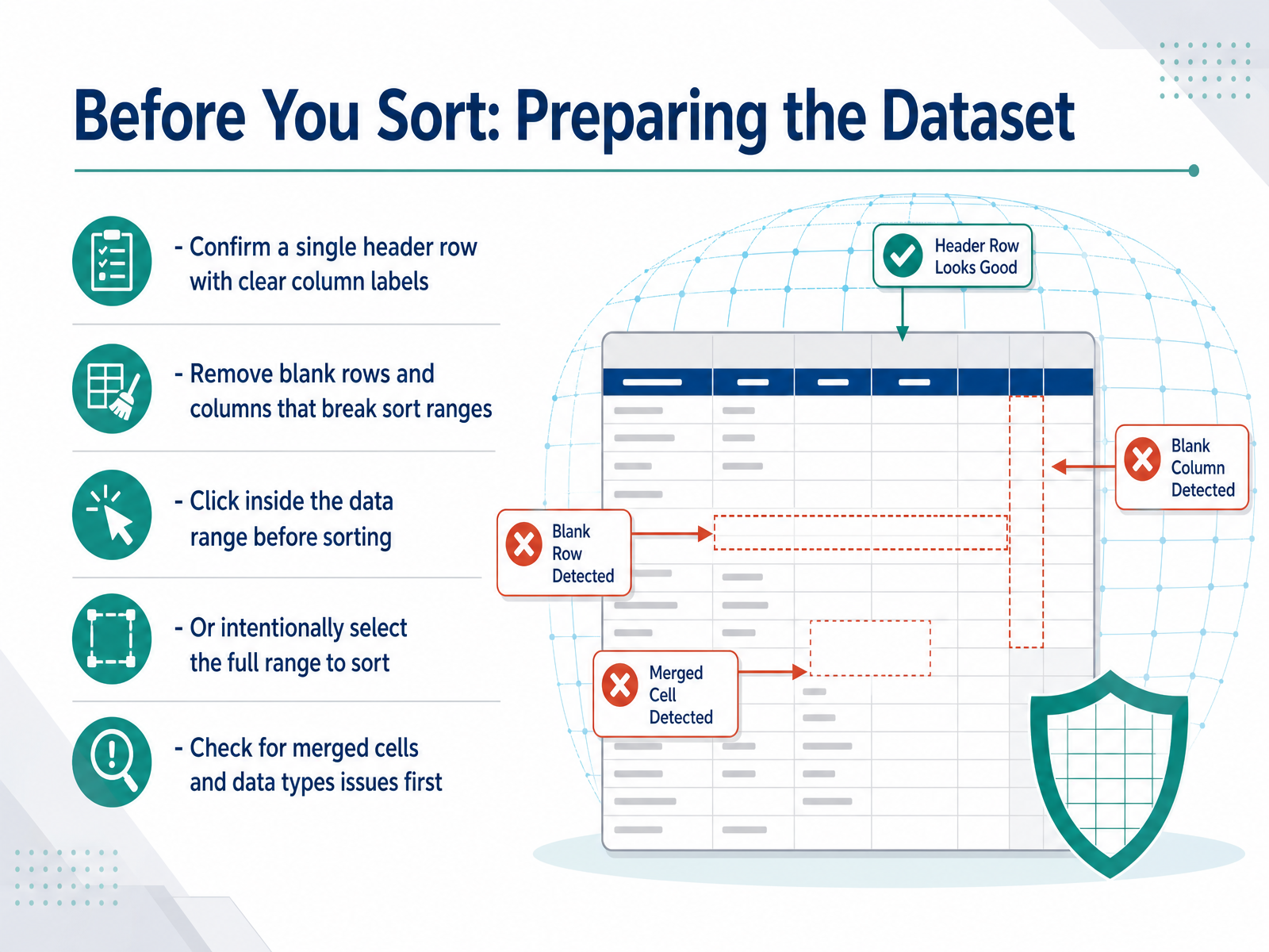 Before You Sort: Preparing the Dataset