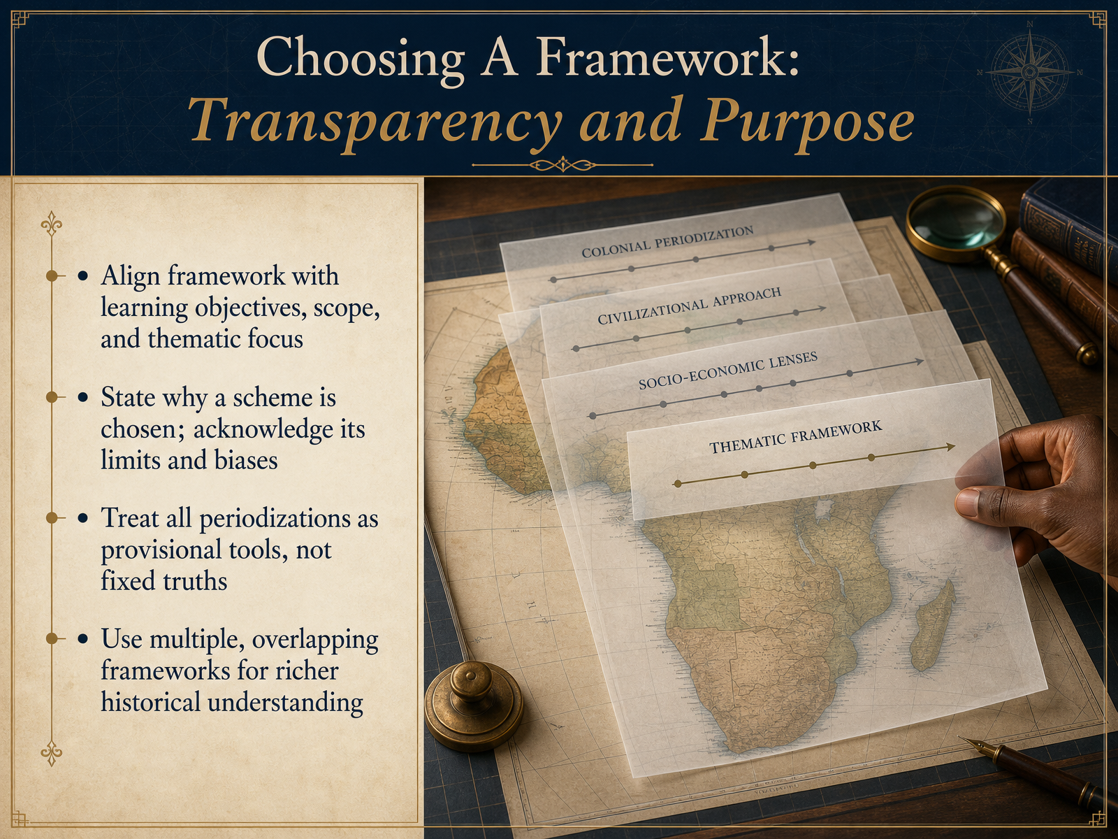 Choosing A Framework: Transparency and Purpose