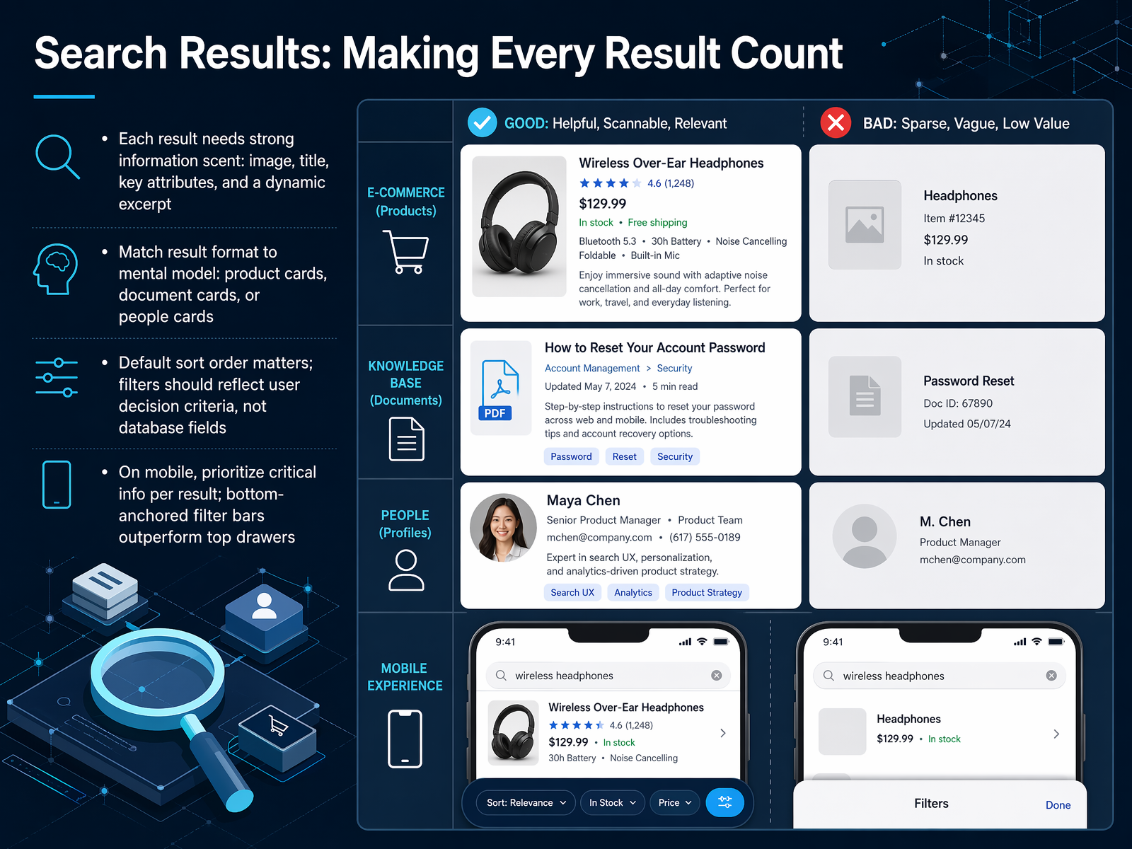 Search Results: Making Every Result Count