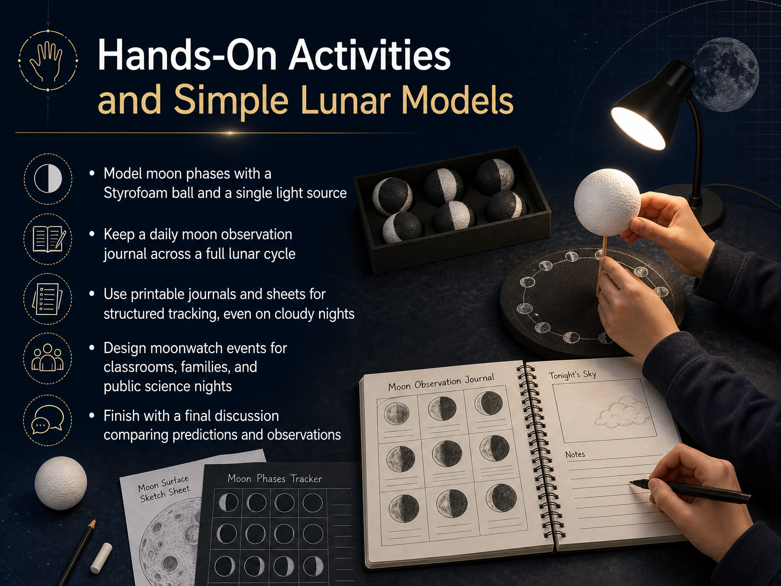 Hands-On Activities and Simple Lunar Models