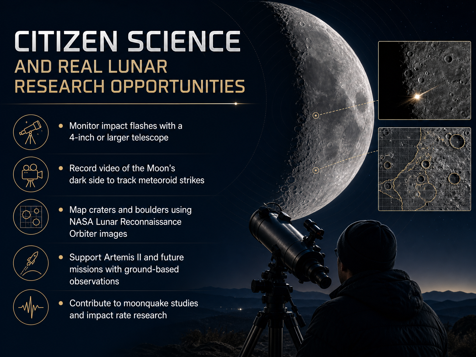 Citizen Science and Real Lunar Research Opportunities
