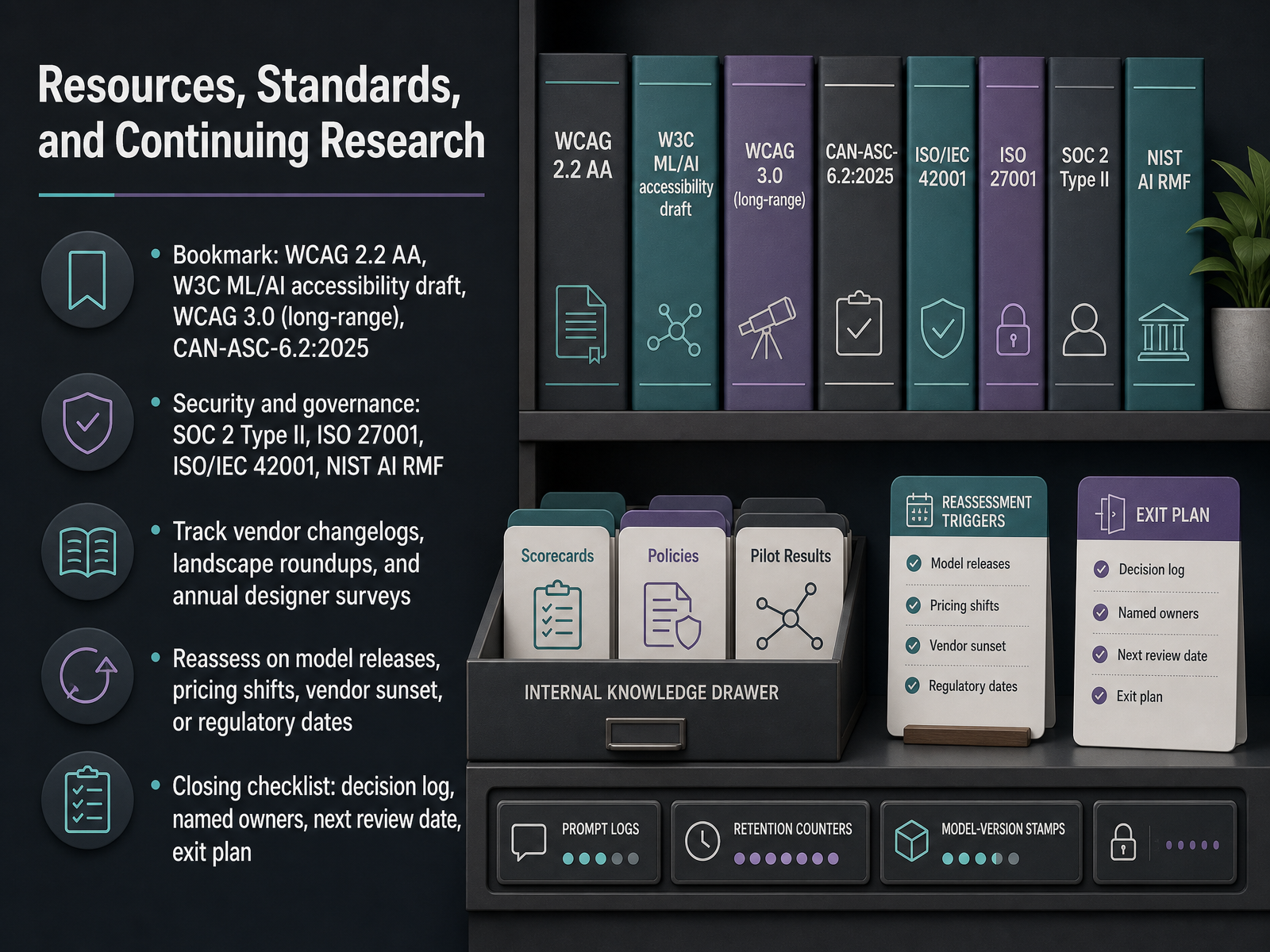 Resources, Standards, and Continuing Research