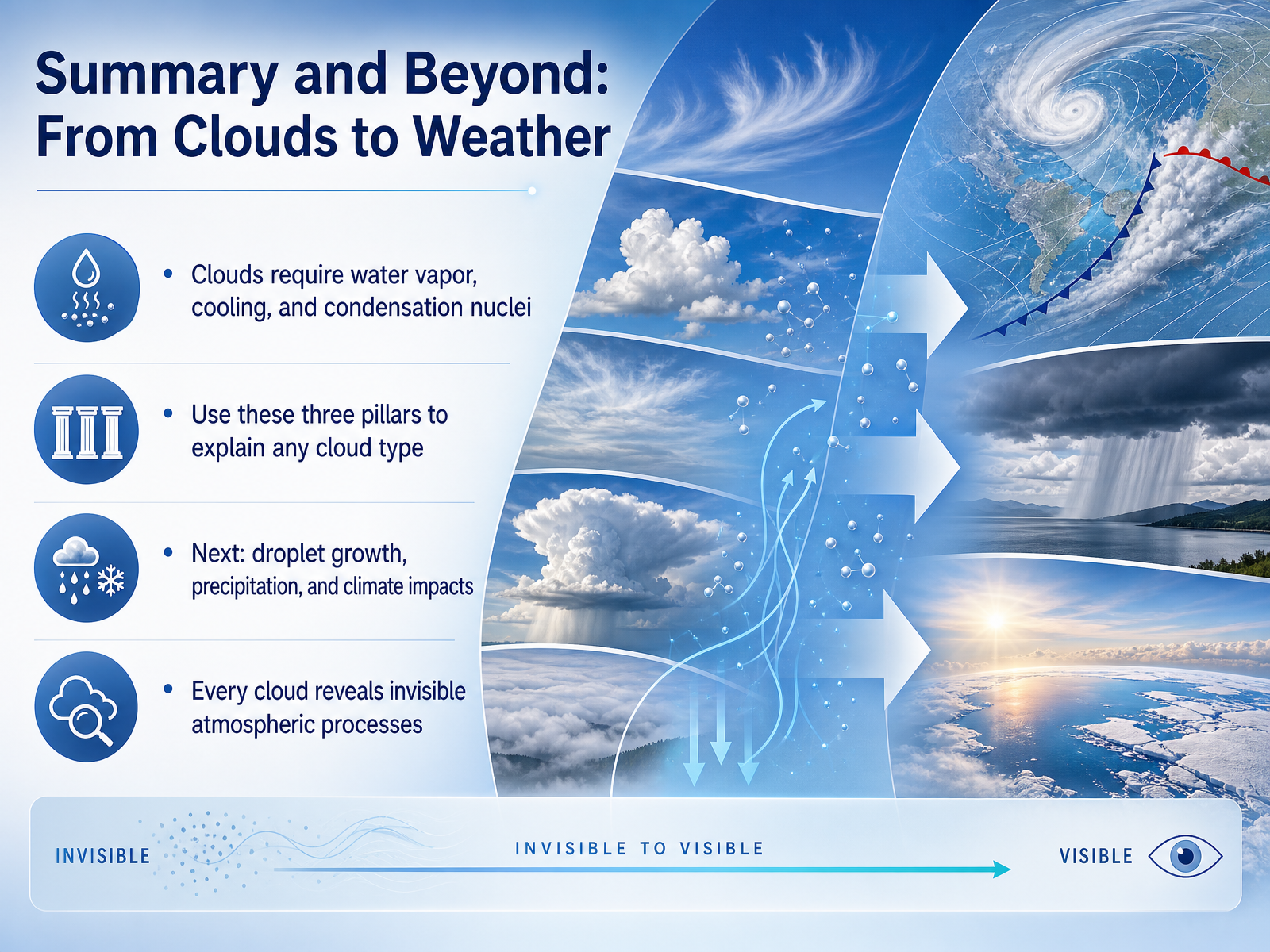 Summary and Beyond: From Clouds to Weather