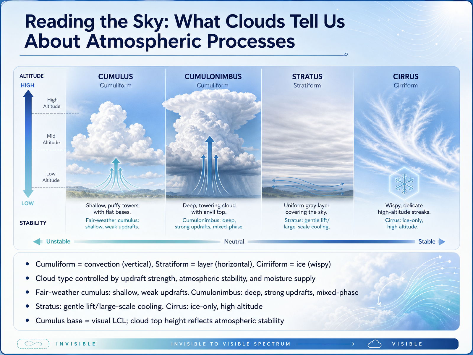 Reading the Sky: What Clouds Tell Us About Atmospheric Processes