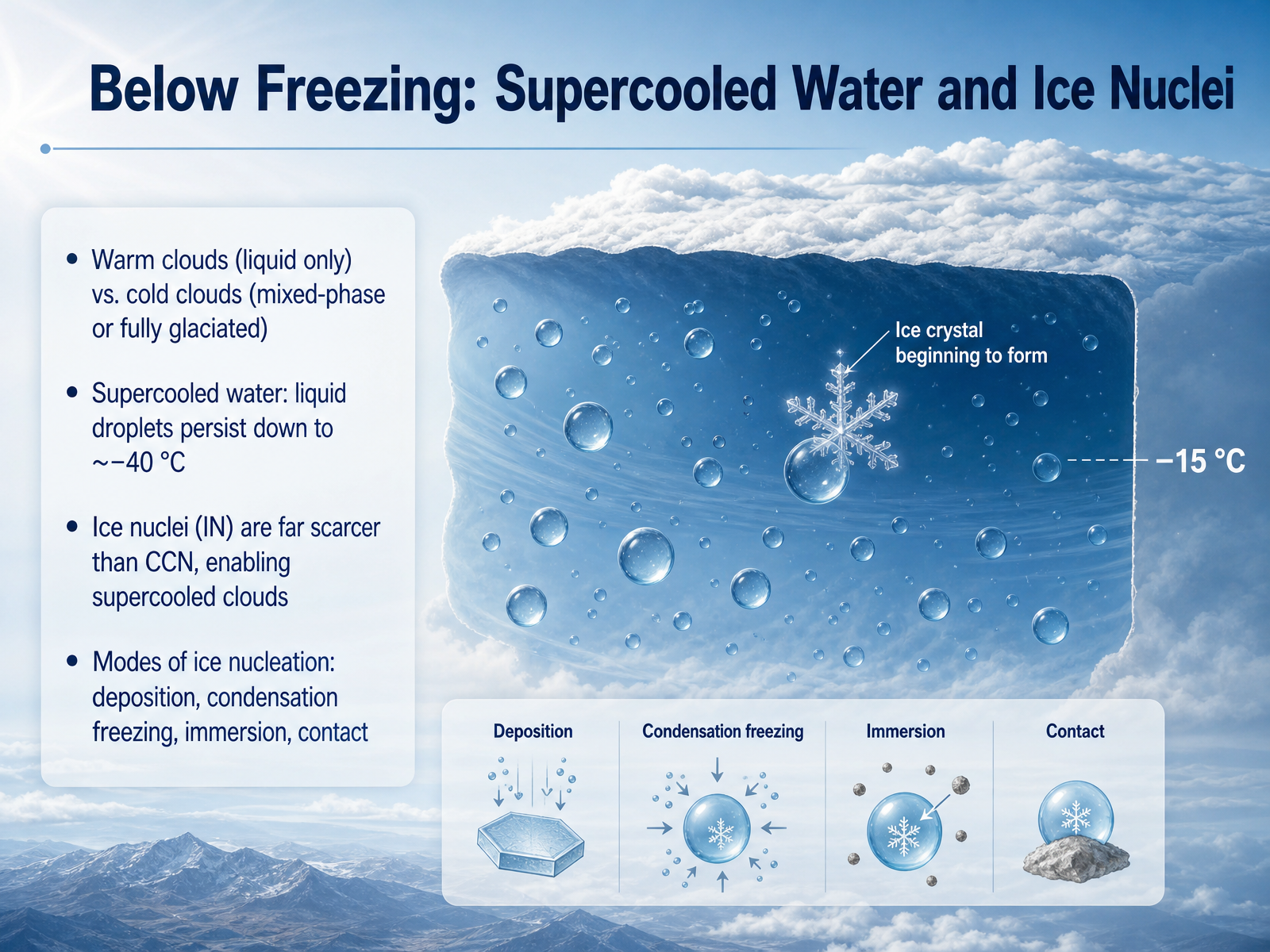 Below Freezing: Supercooled Water and Ice Nuclei