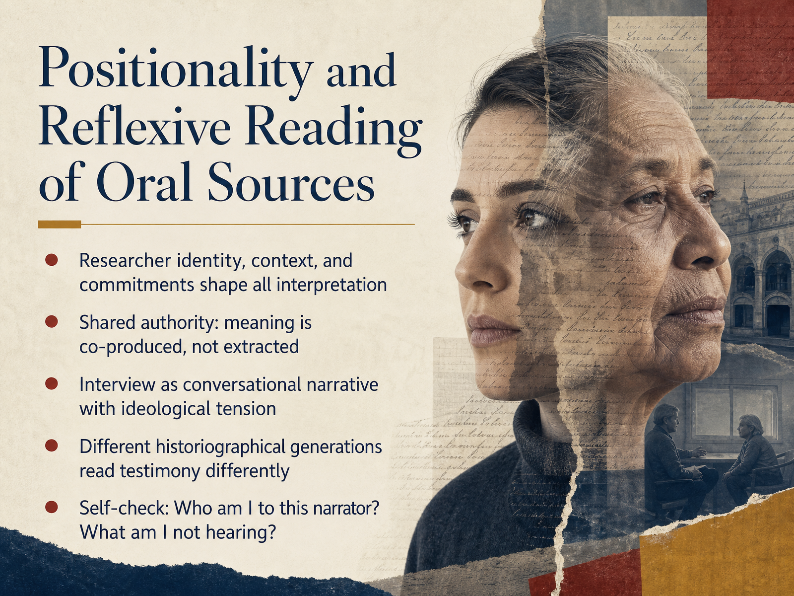 Positionality and Reflexive Reading of Oral Sources