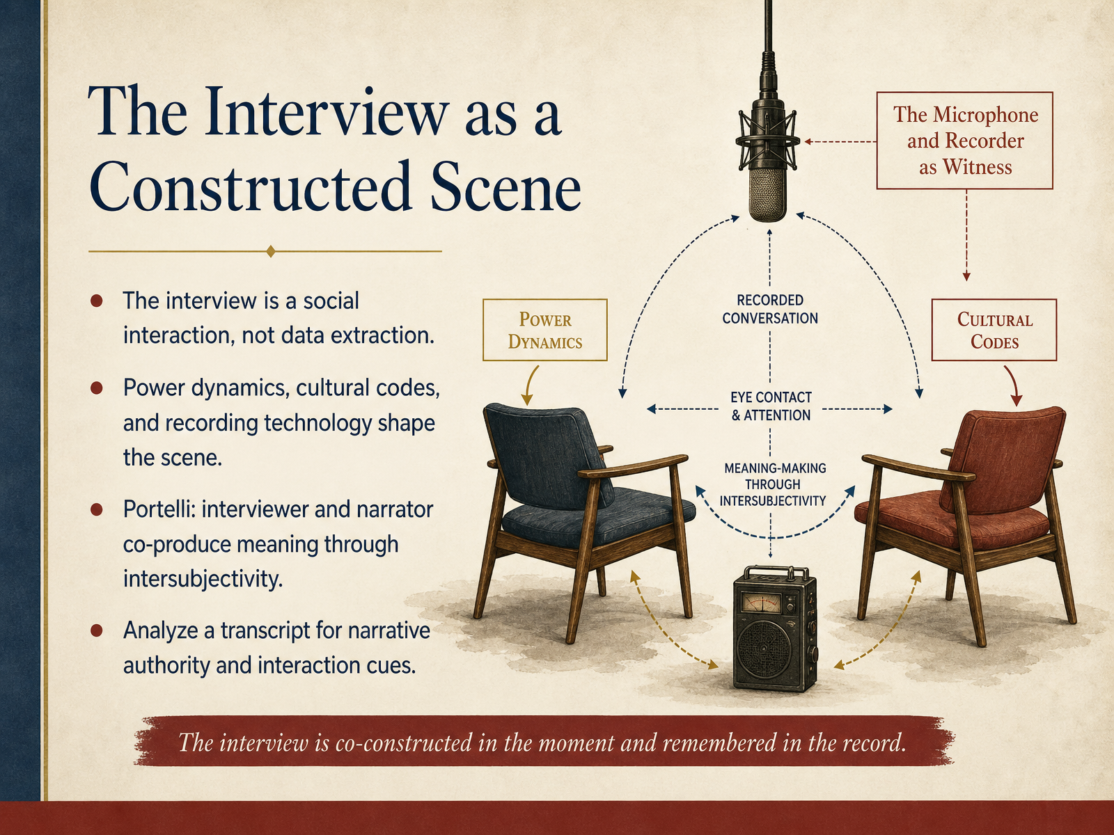 The Interview as a Constructed Scene