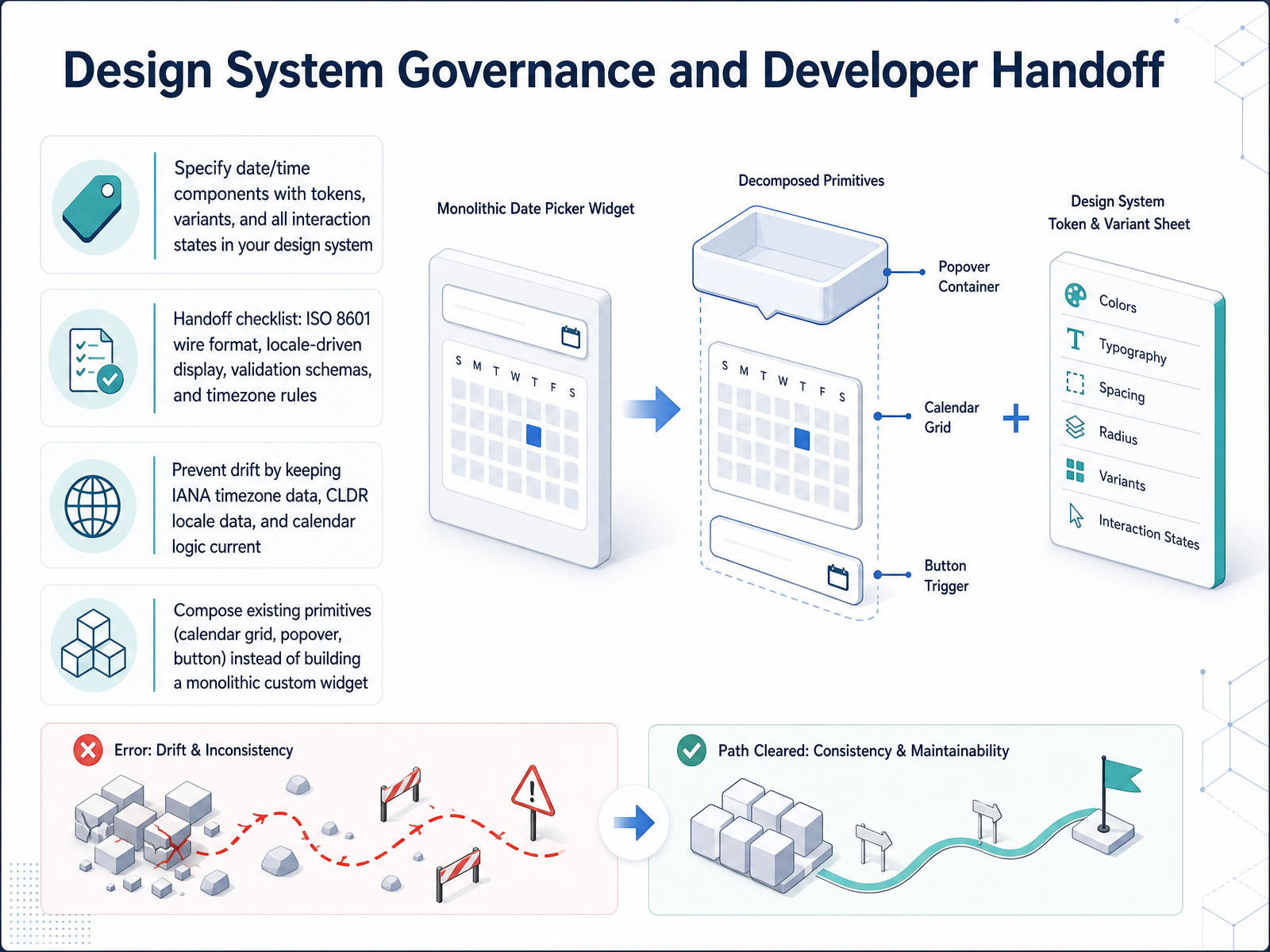 Design System Governance and Developer Handoff