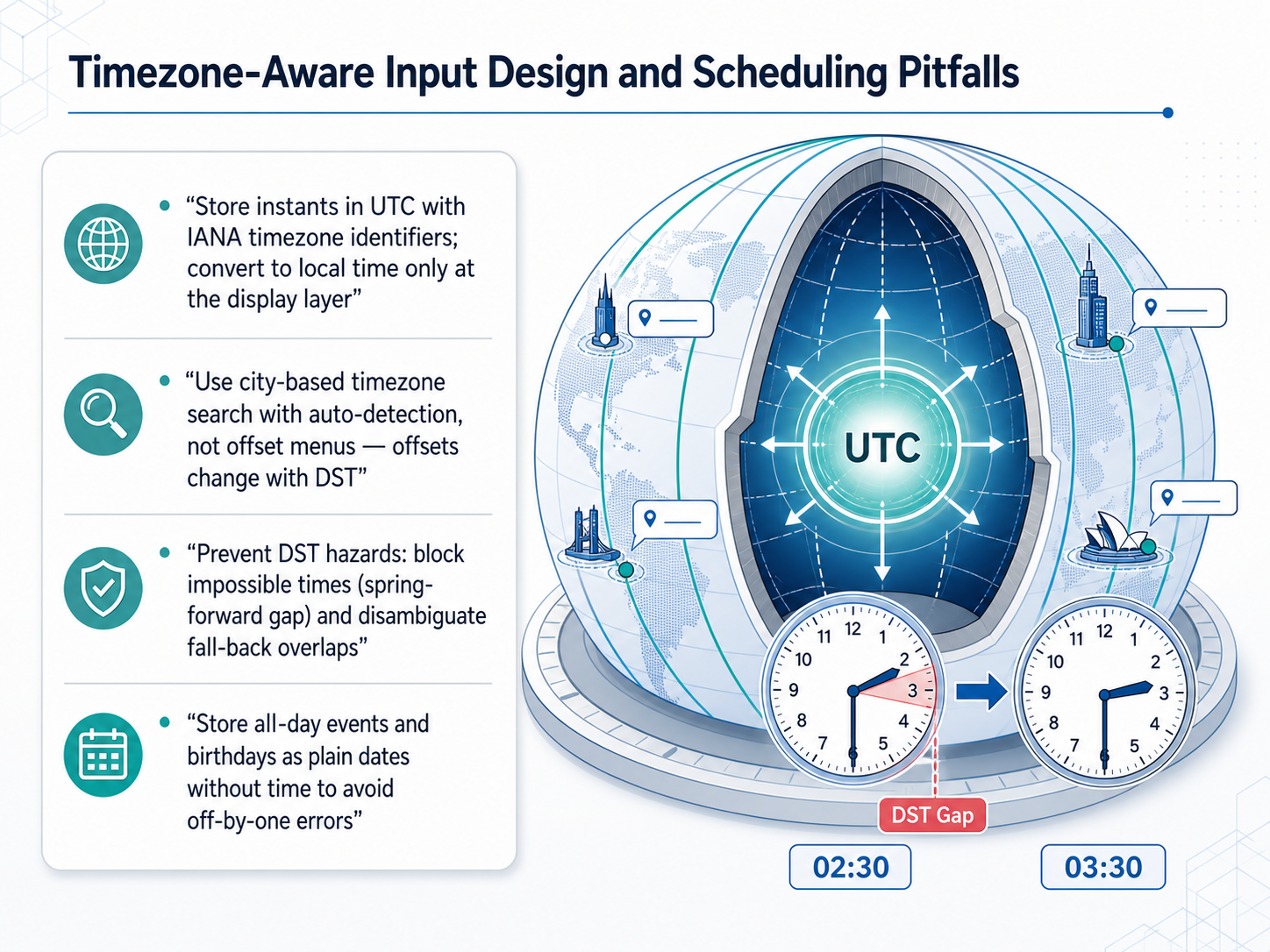 Timezone-Aware Input Design and Scheduling Pitfalls