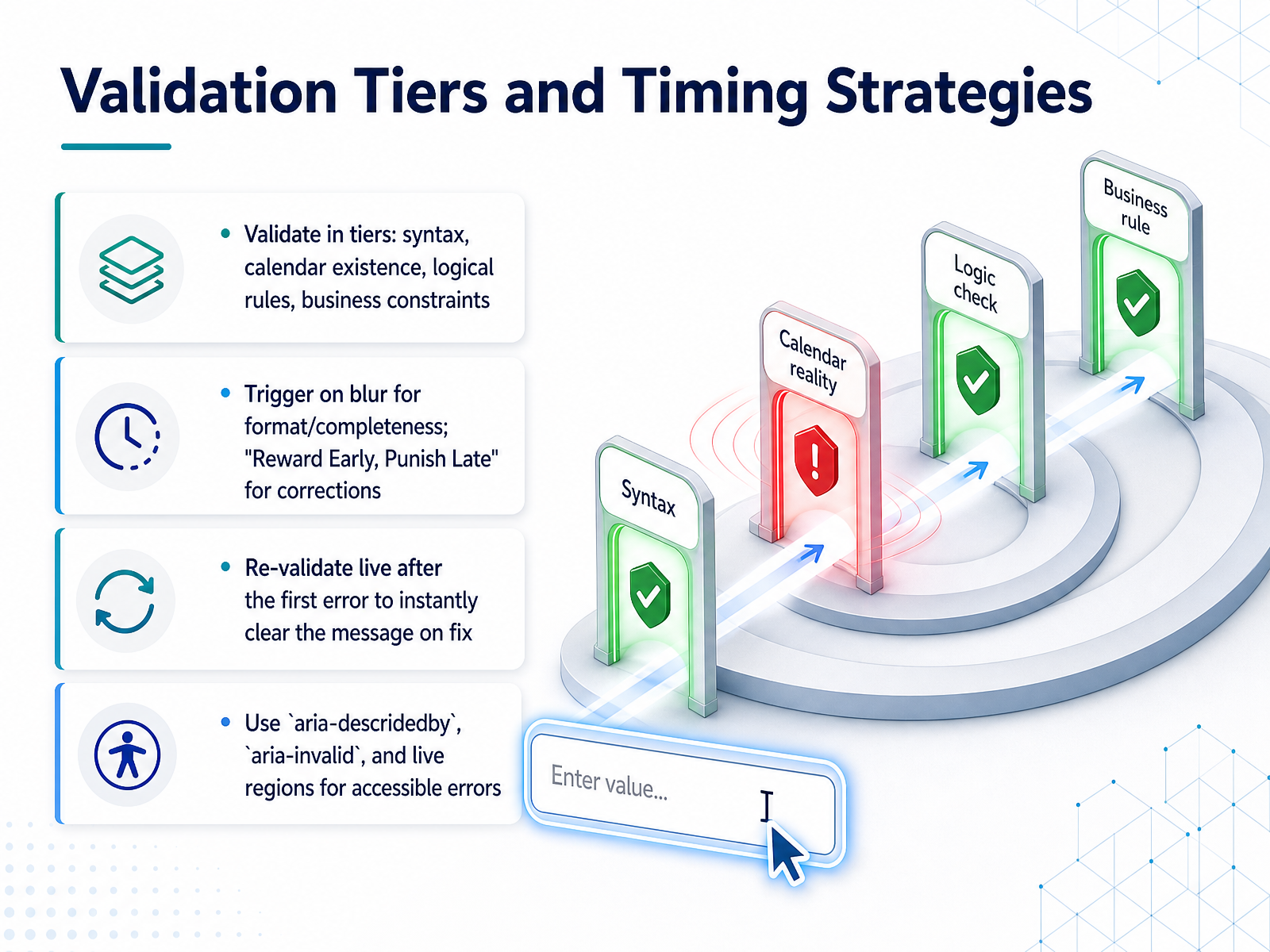 Validation Tiers and Timing Strategies