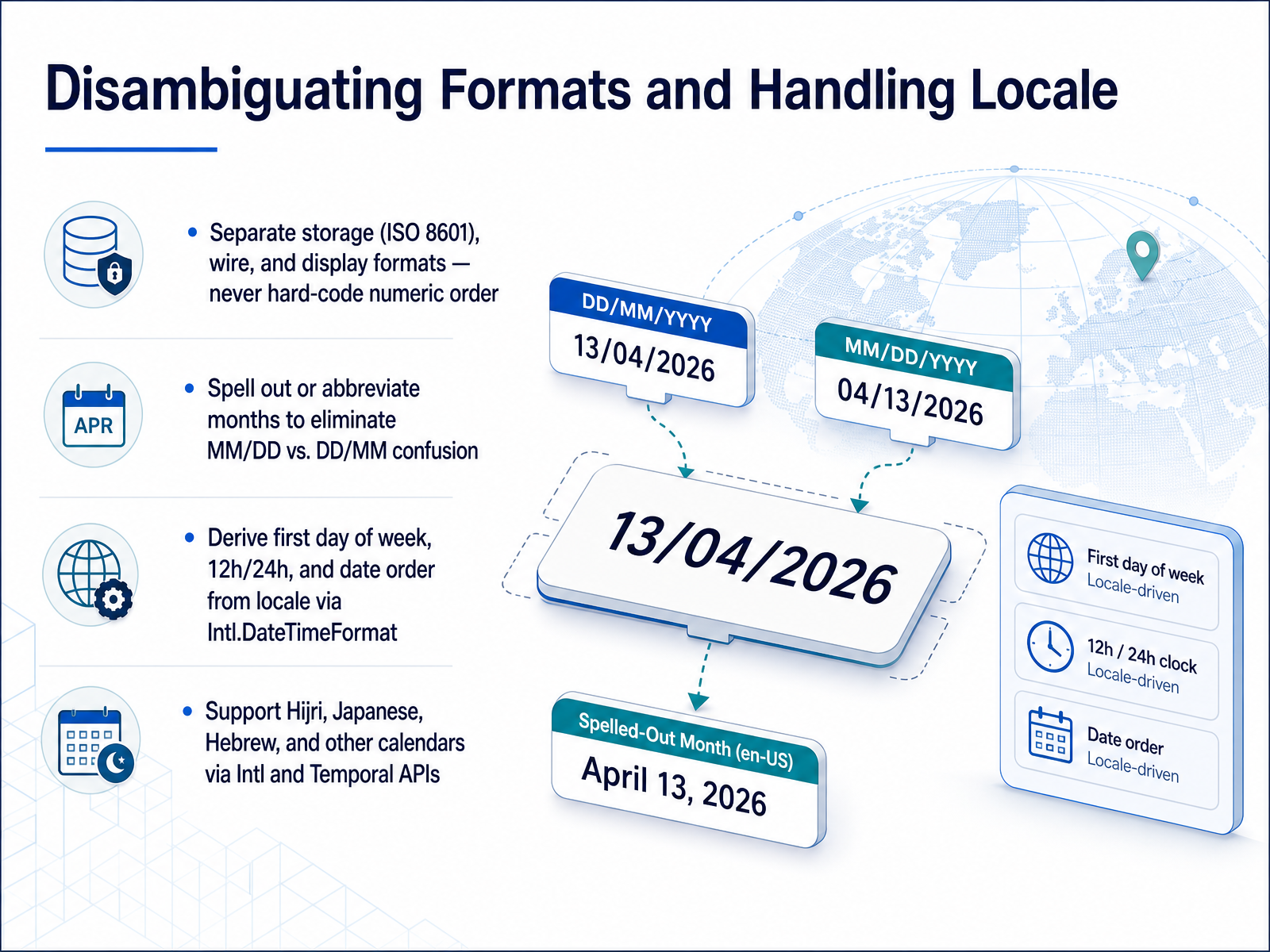 Disambiguating Formats and Handling Locale