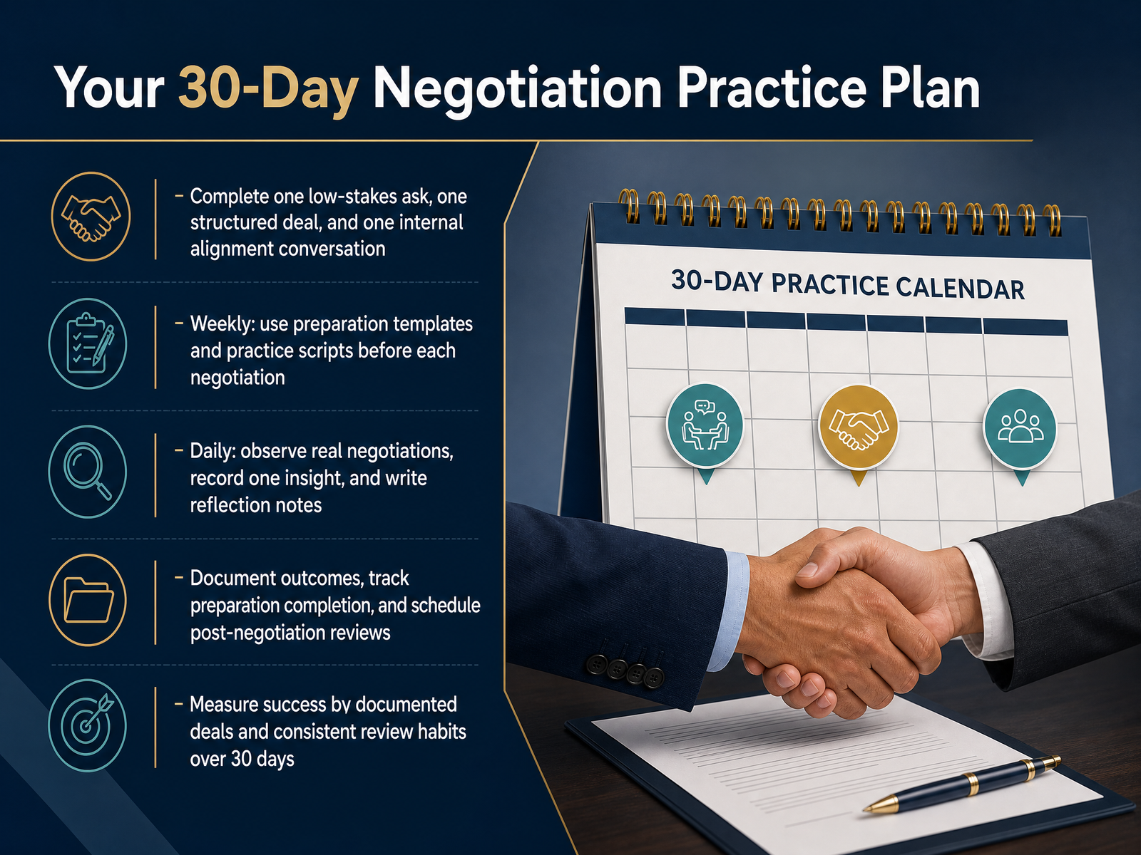Your 30-Day Negotiation Practice Plan