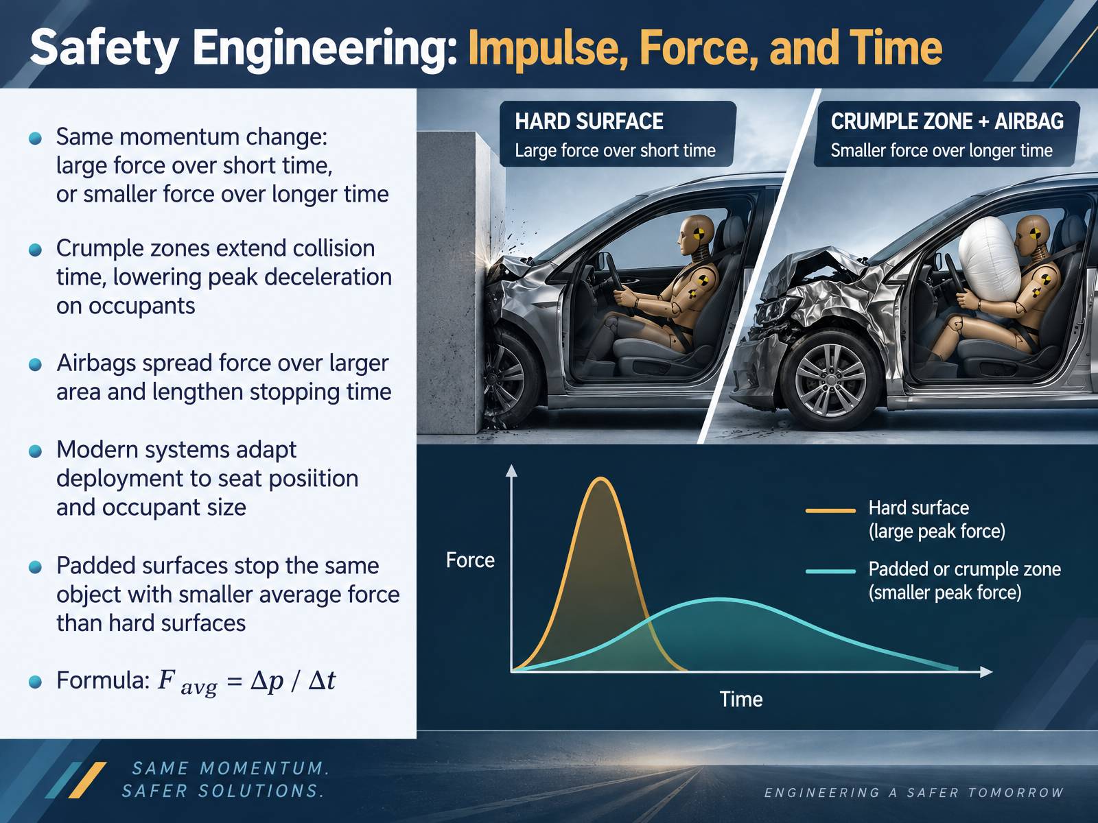 Safety Engineering: Impulse, Force, and Time