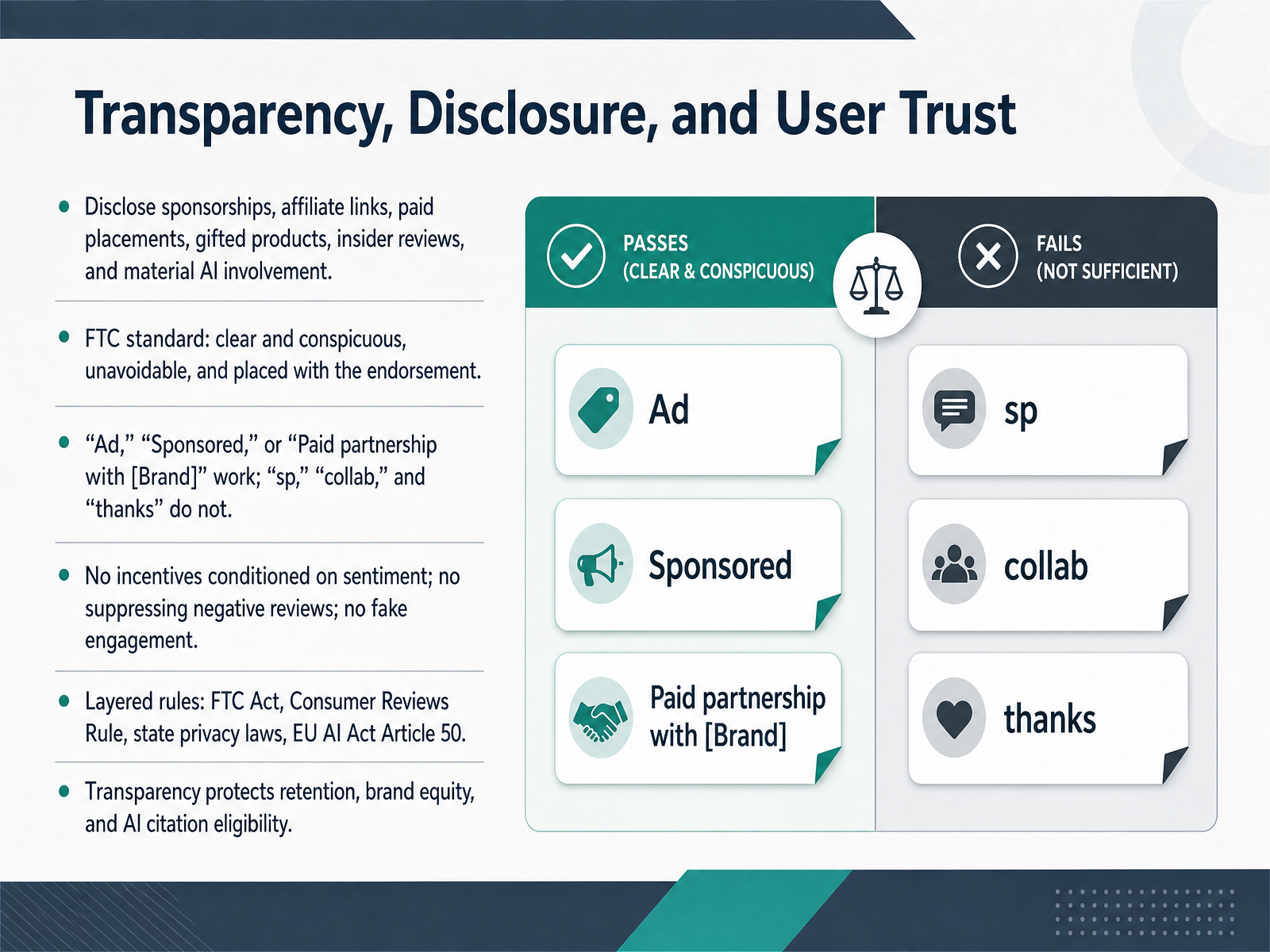 Transparency, Disclosure, and User Trust