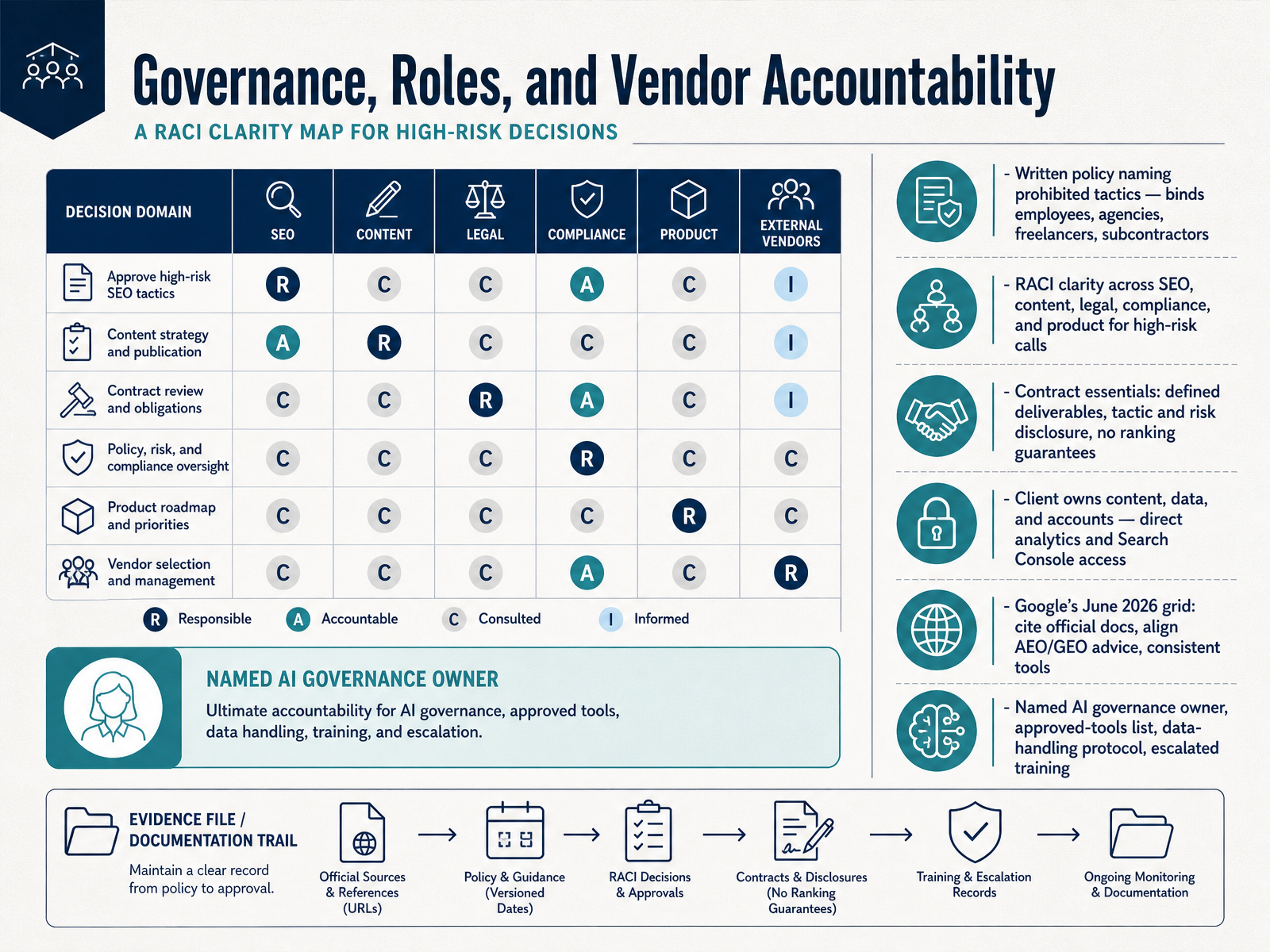 Governance, Roles, and Vendor Accountability