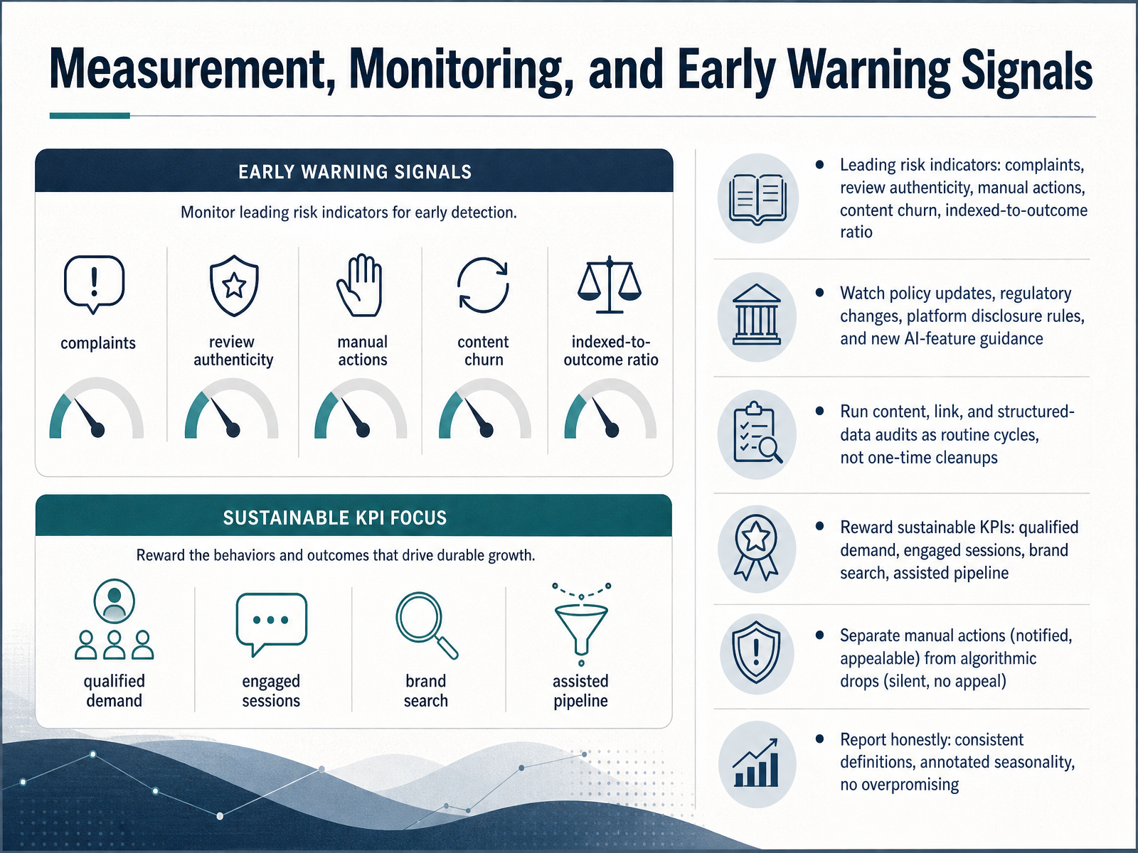 Measurement, Monitoring, and Early Warning Signals