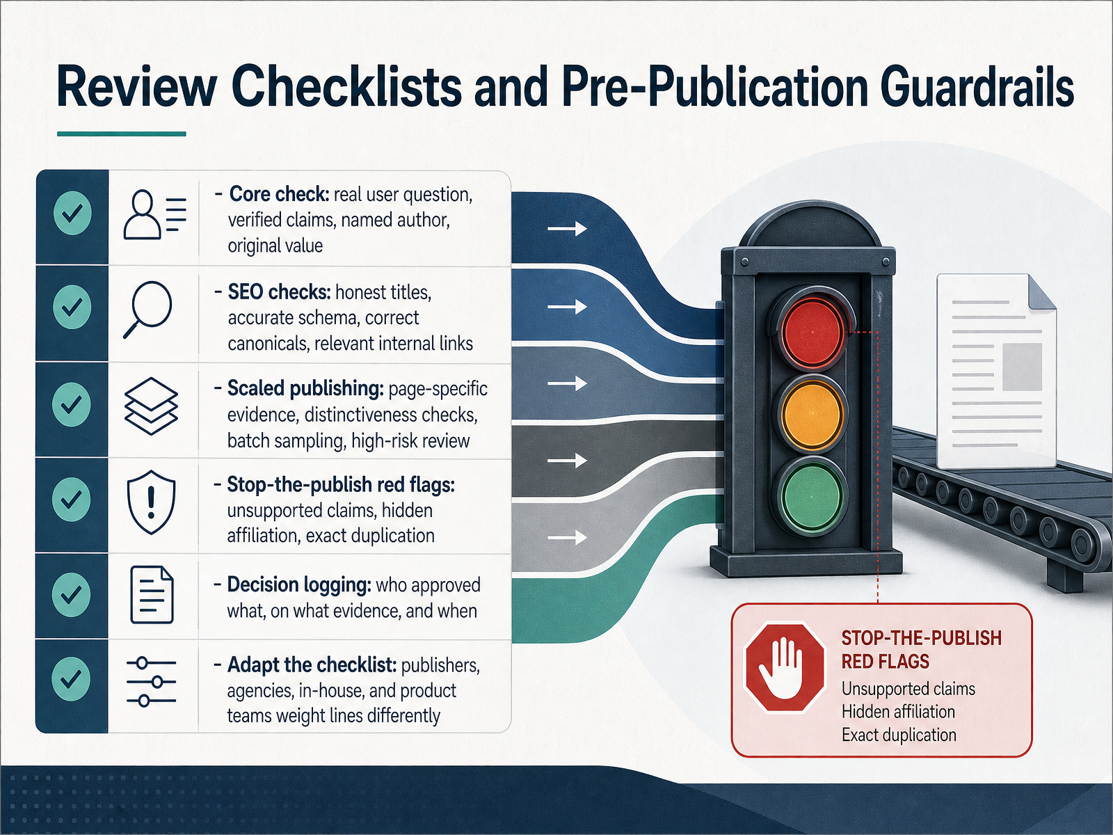 Review Checklists and Pre-Publication Guardrails