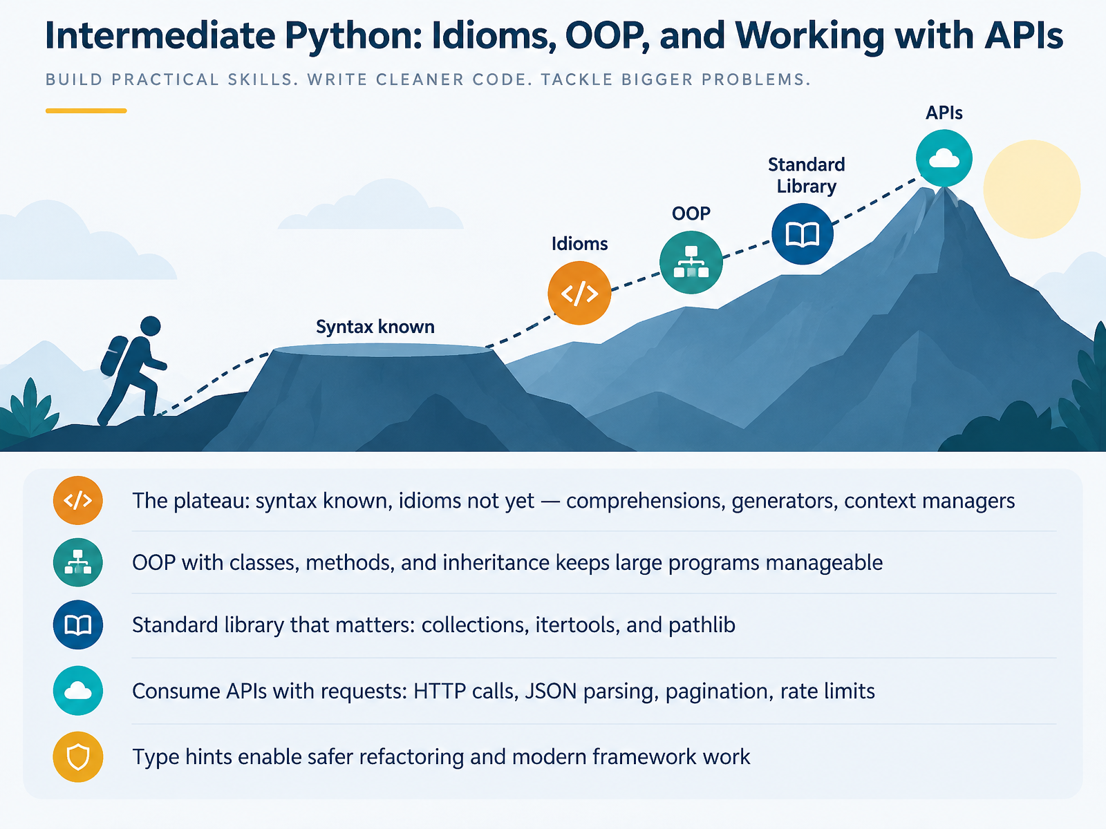 Intermediate Python: Idioms, OOP, and Working with APIs