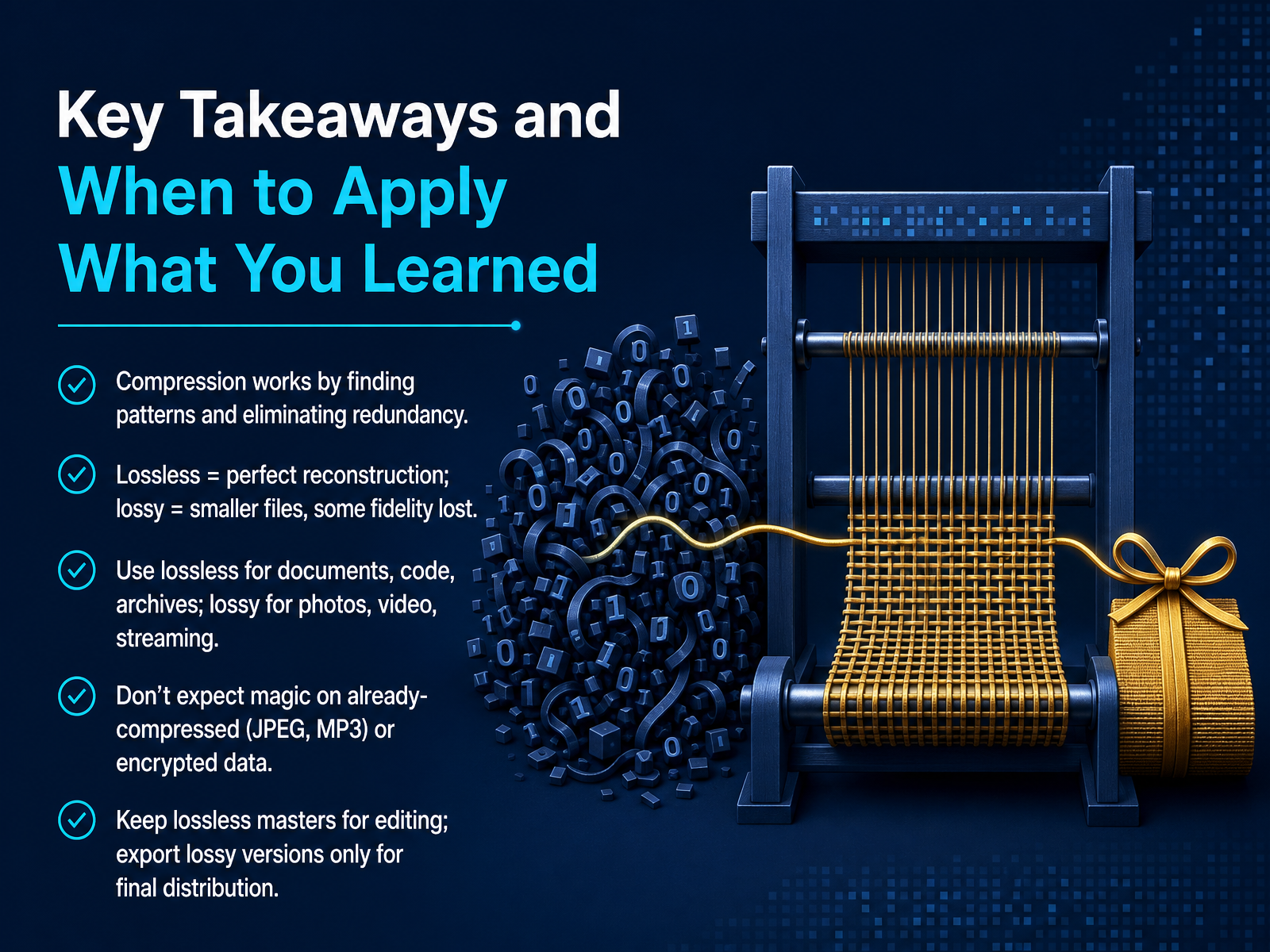 Key Takeaways and When to Apply What You Learned