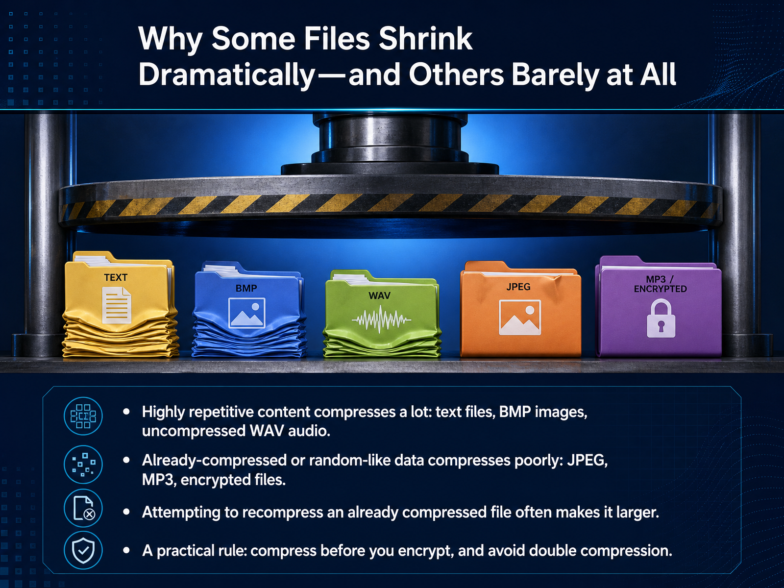 Why Some Files Shrink Dramatically—and Others Barely at All