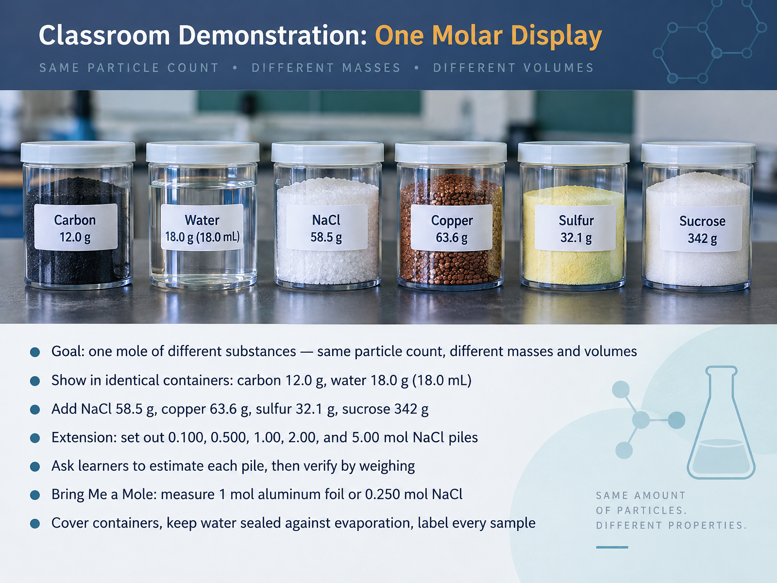 Classroom Demonstration: One Molar Display