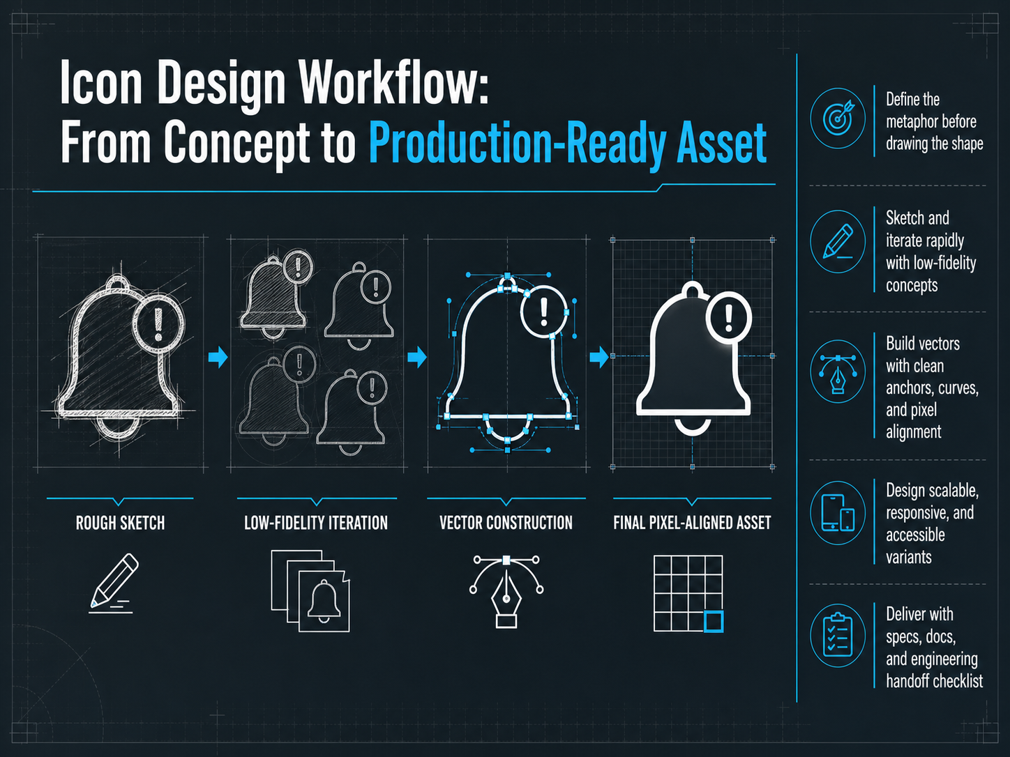 Icon Design Workflow: From Concept to Production-Ready Asset