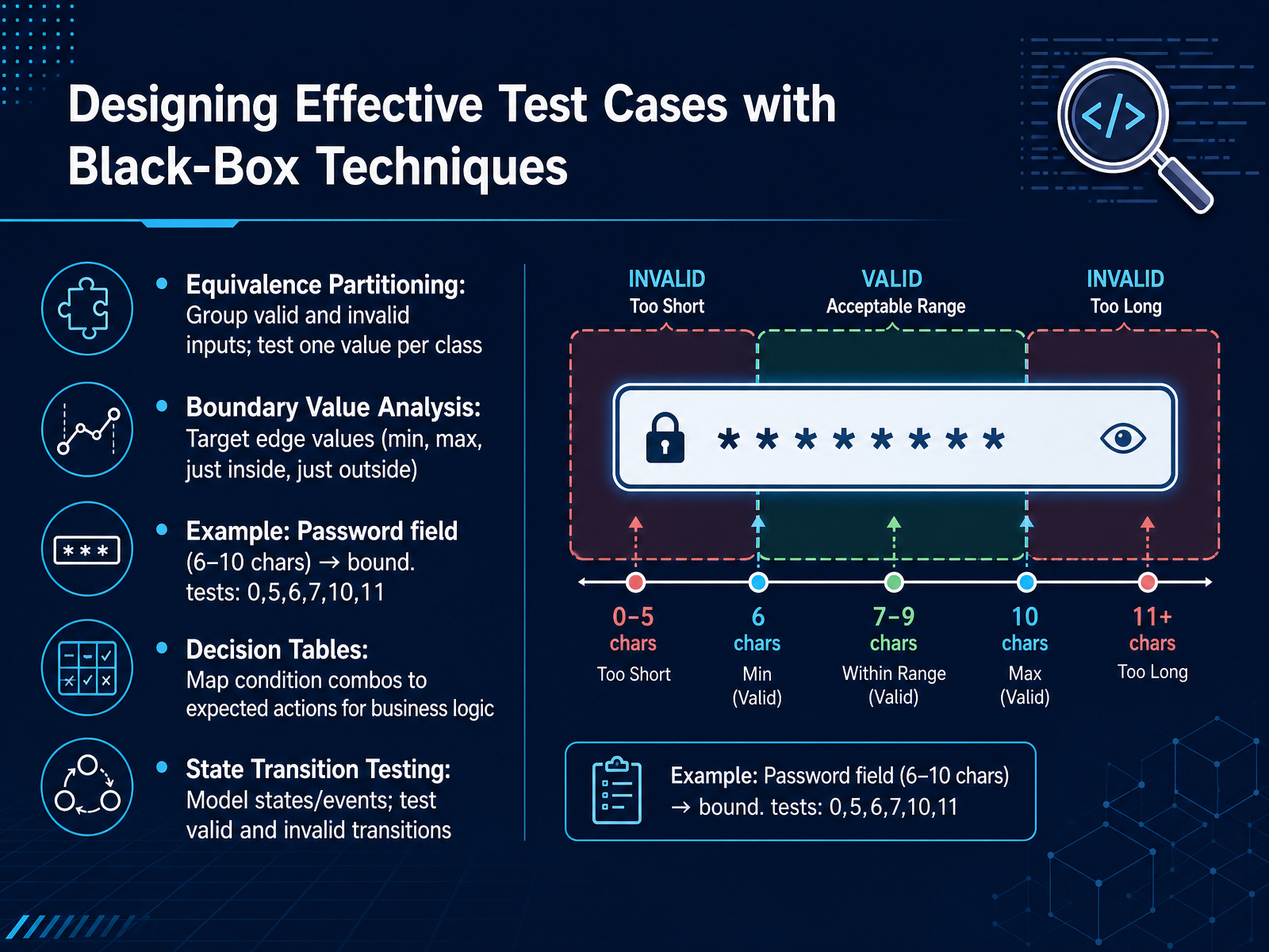Designing Effective Test Cases with Black-Box Techniques