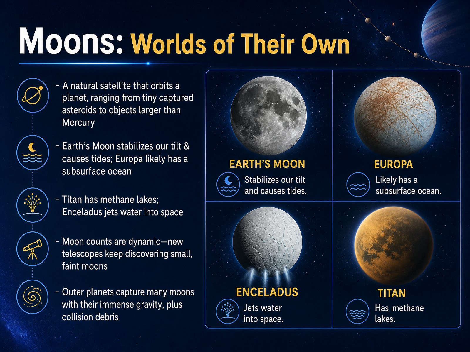 Moons: Worlds of Their Own