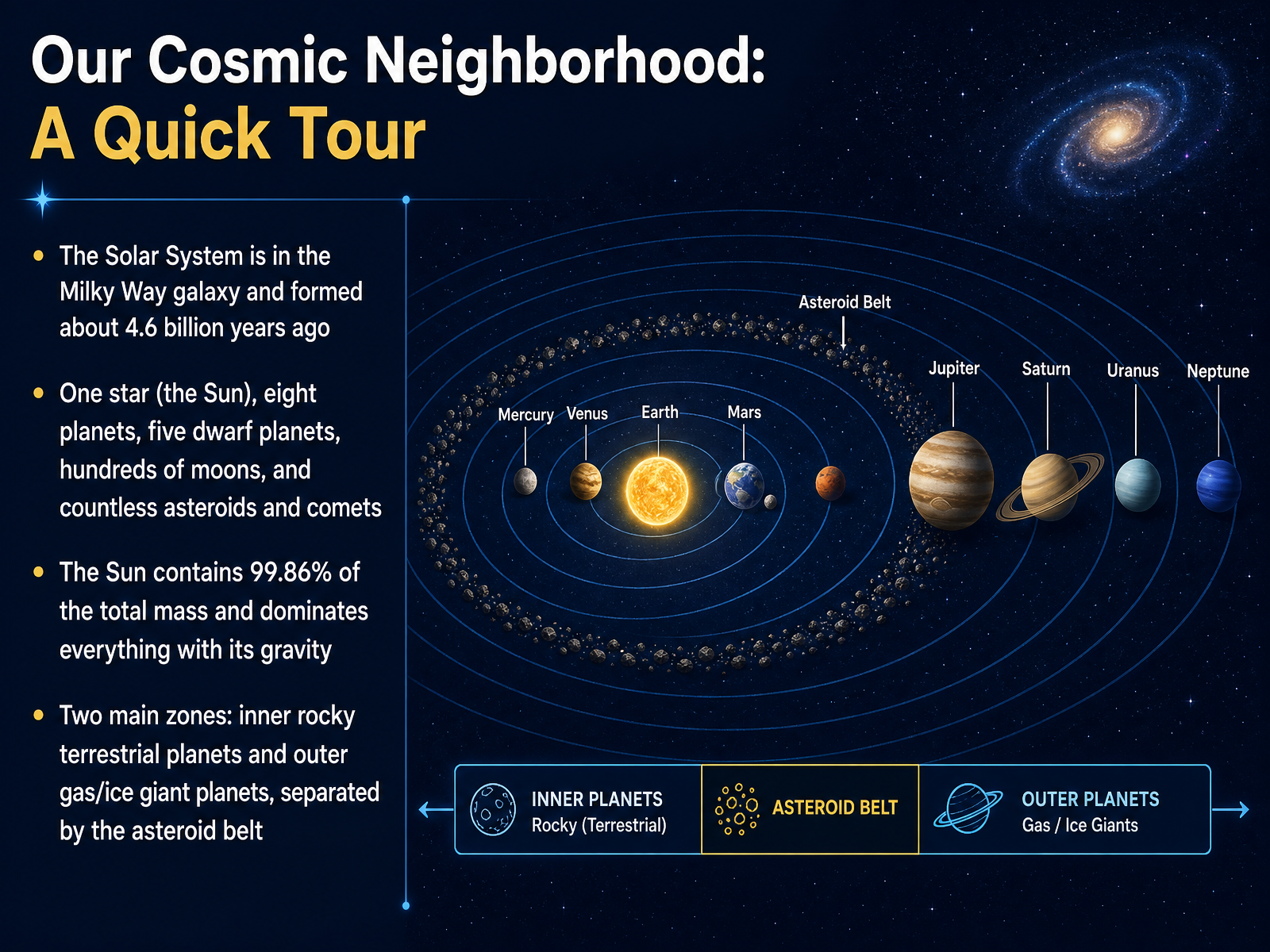 Our Cosmic Neighborhood: A Quick Tour