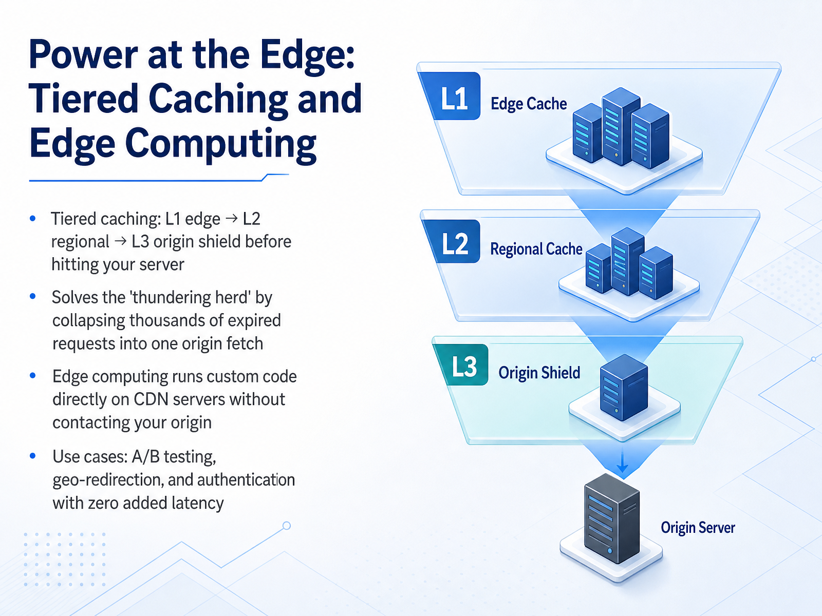 Power at the Edge: Tiered Caching and Edge Computing