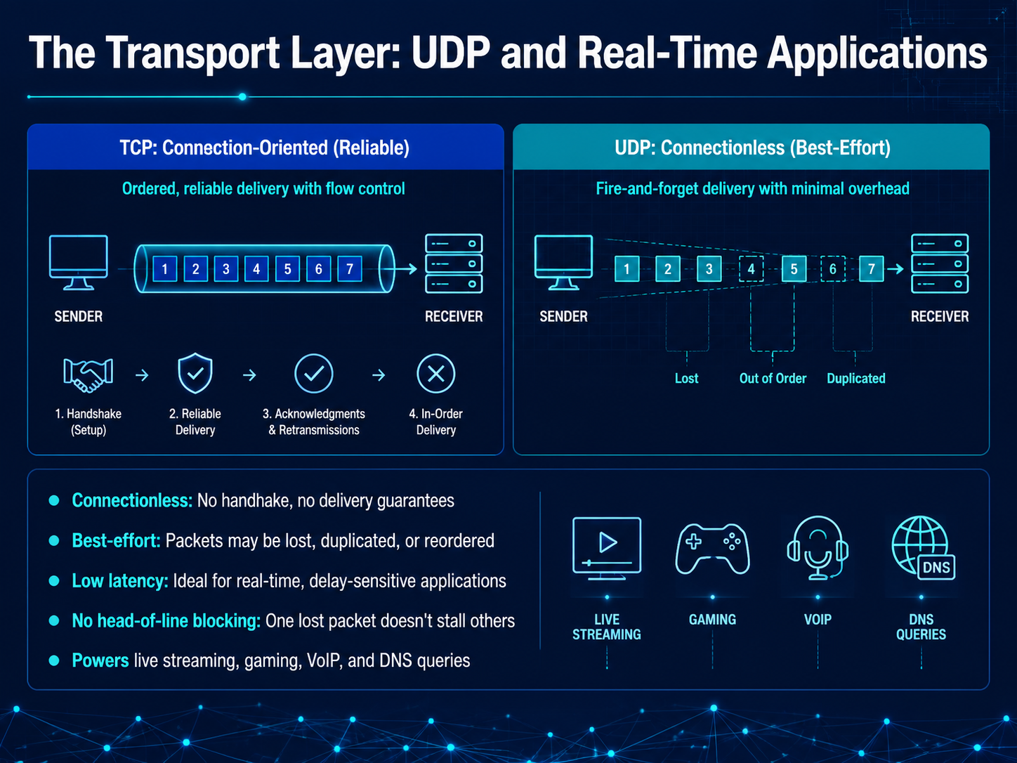 The Transport Layer: UDP and Real-Time Applications