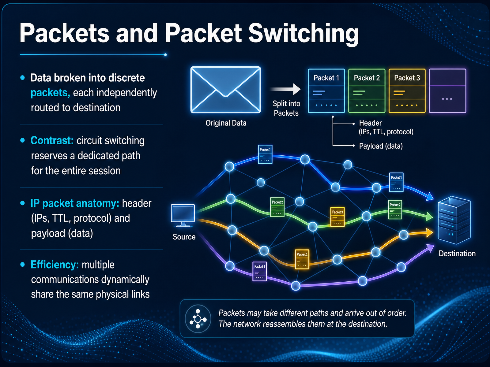 Packets and Packet Switching