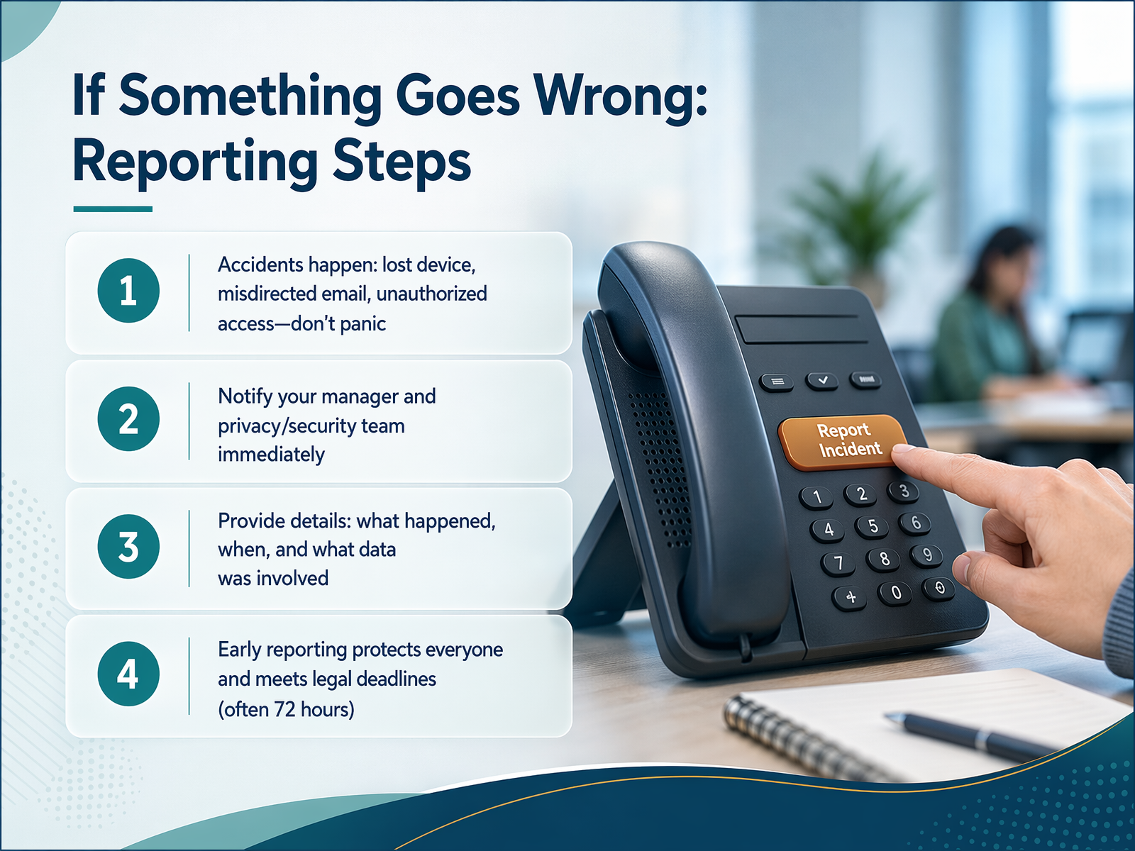 If Something Goes Wrong: Reporting Steps