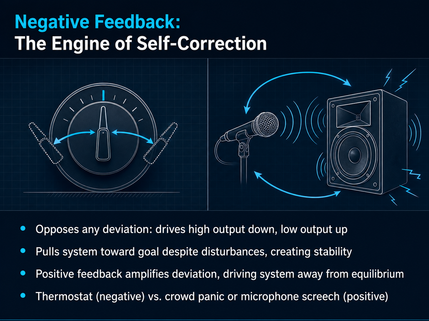 Negative Feedback: The Engine of Self-Correction