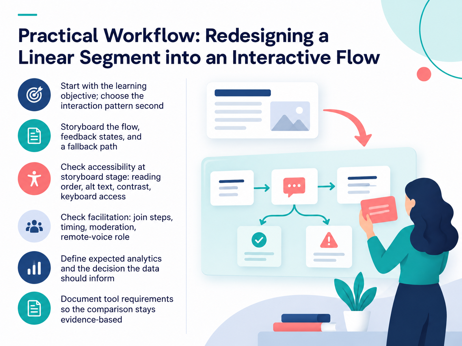 Practical Workflow: Redesigning a Linear Segment into an Interactive Flow