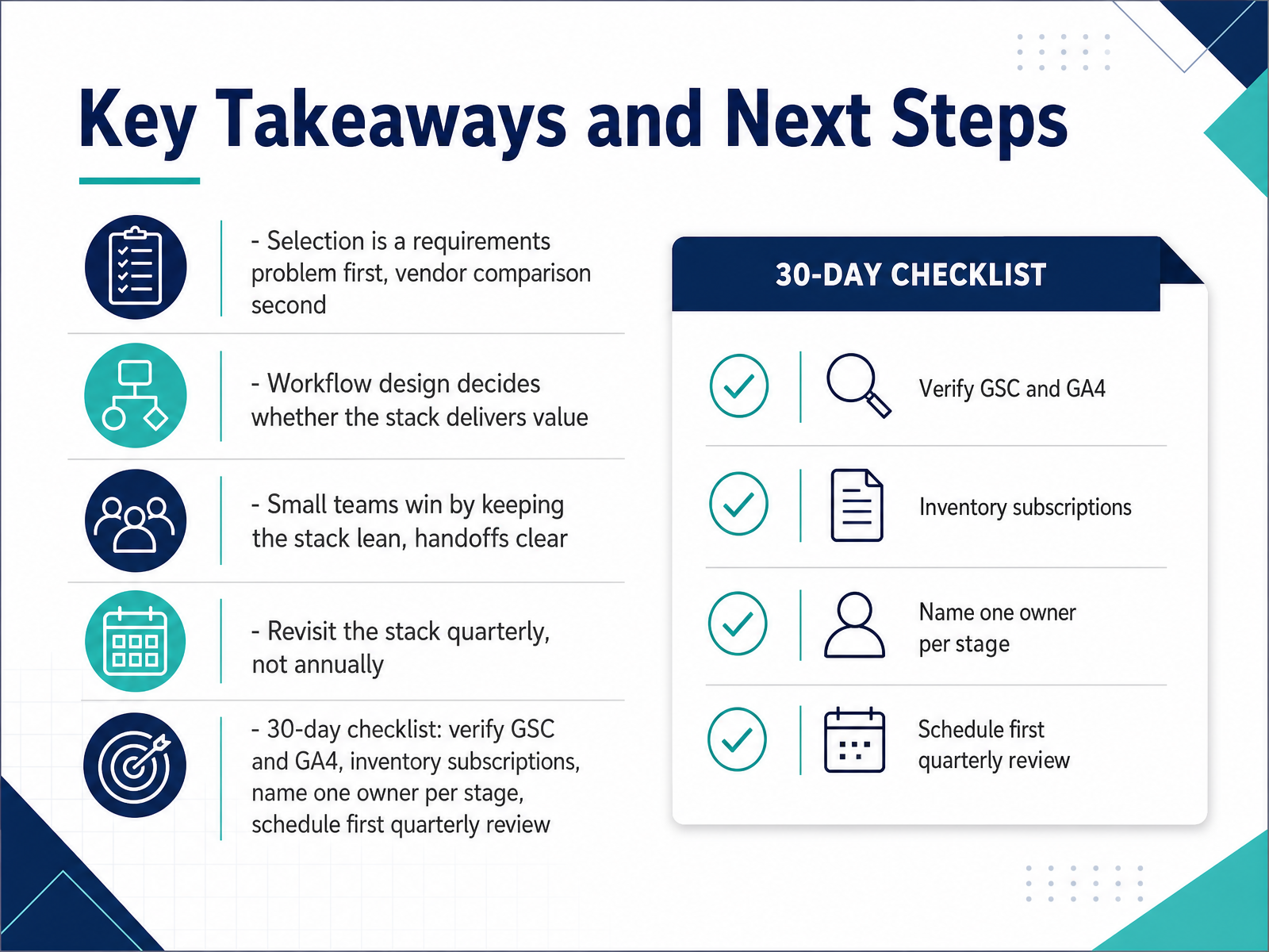 Key Takeaways and Next Steps