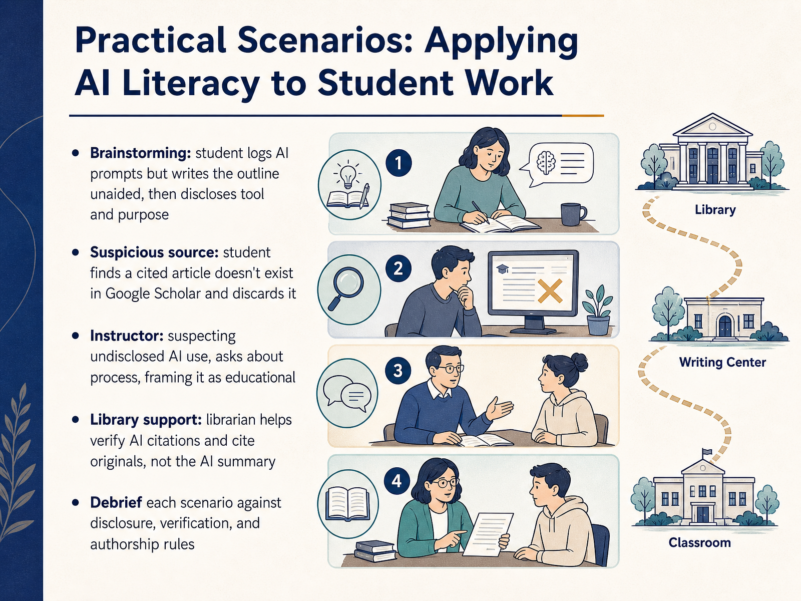 Practical Scenarios: Applying AI Literacy to Student Work