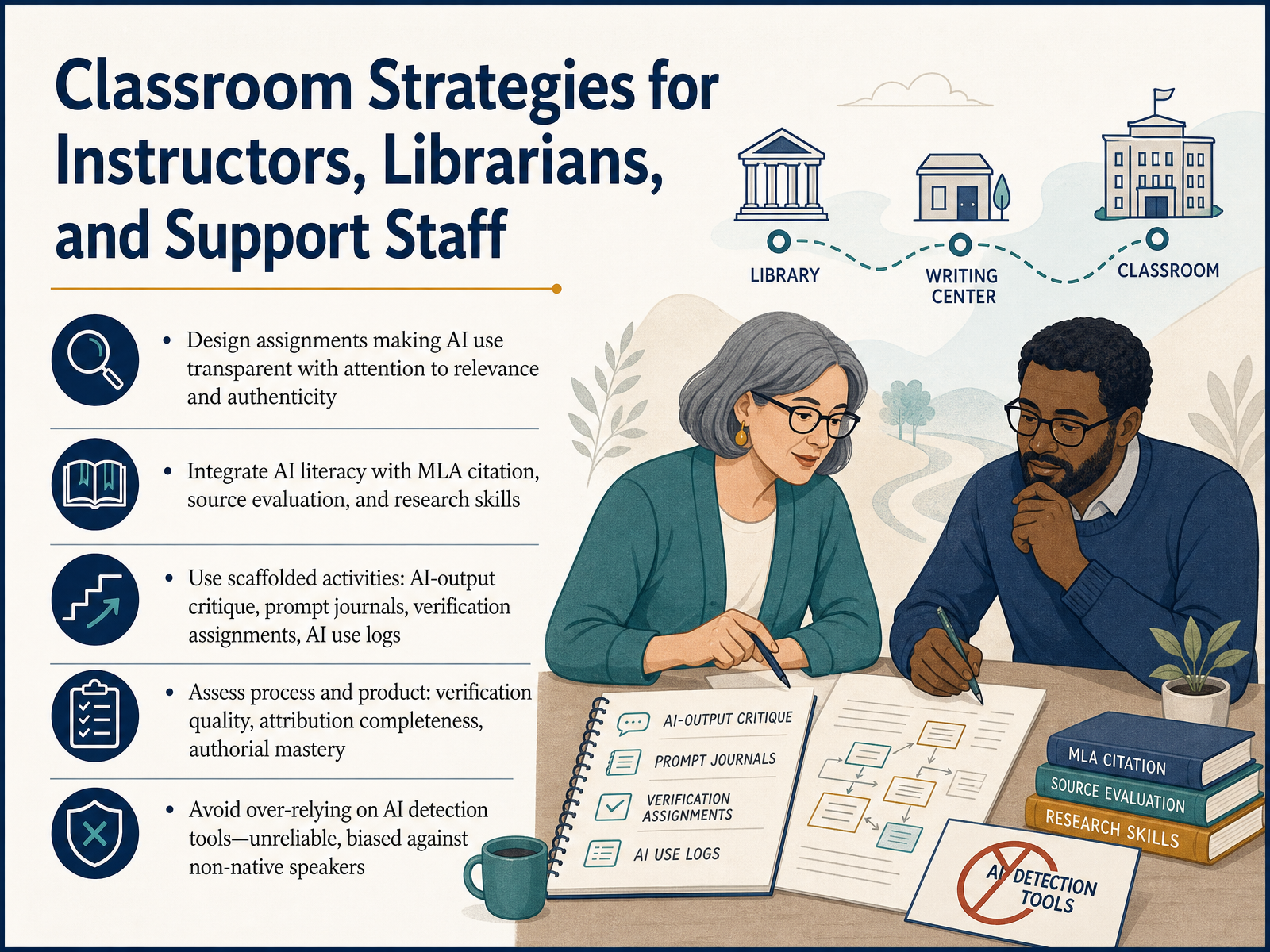 Classroom Strategies for Instructors, Librarians, and Support Staff