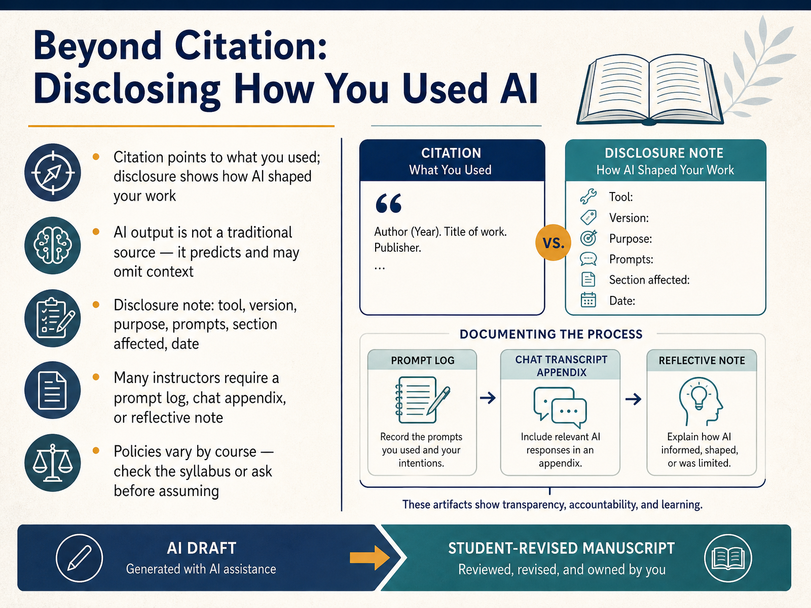 Beyond Citation: Disclosing How You Used AI