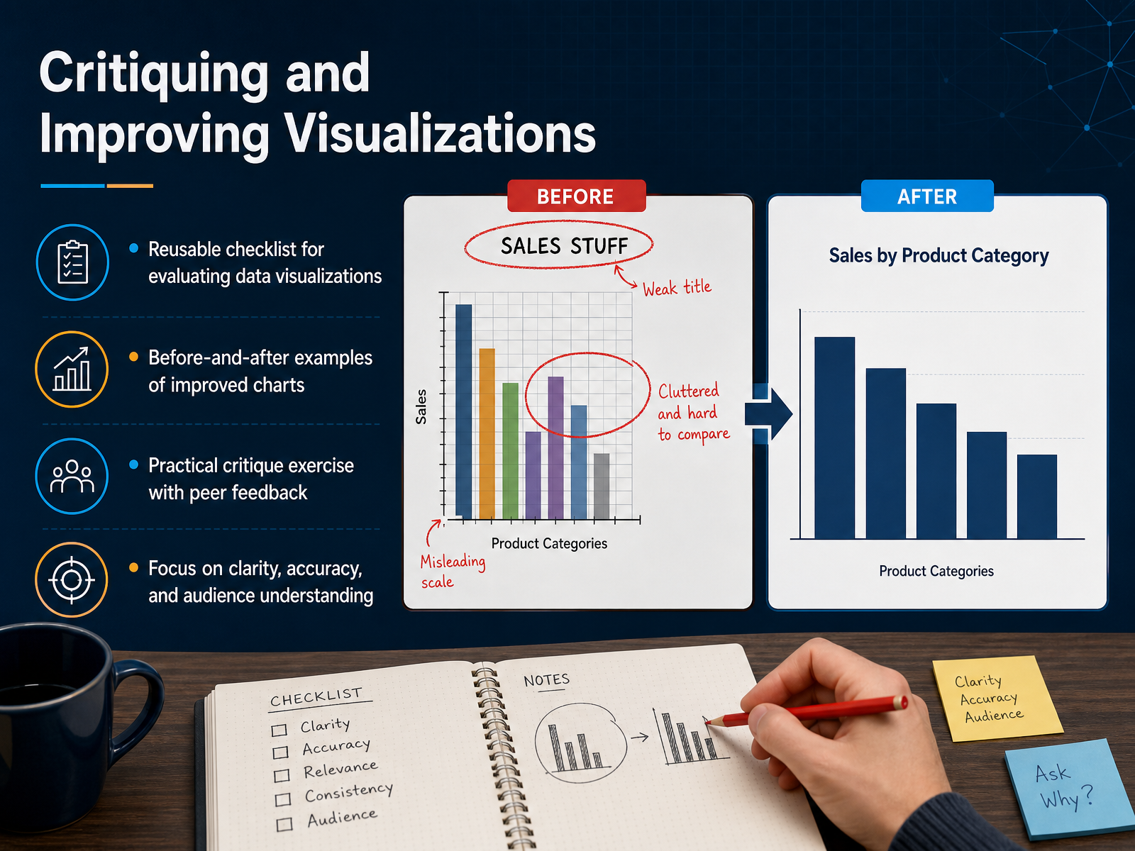 Critiquing and Improving Visualizations