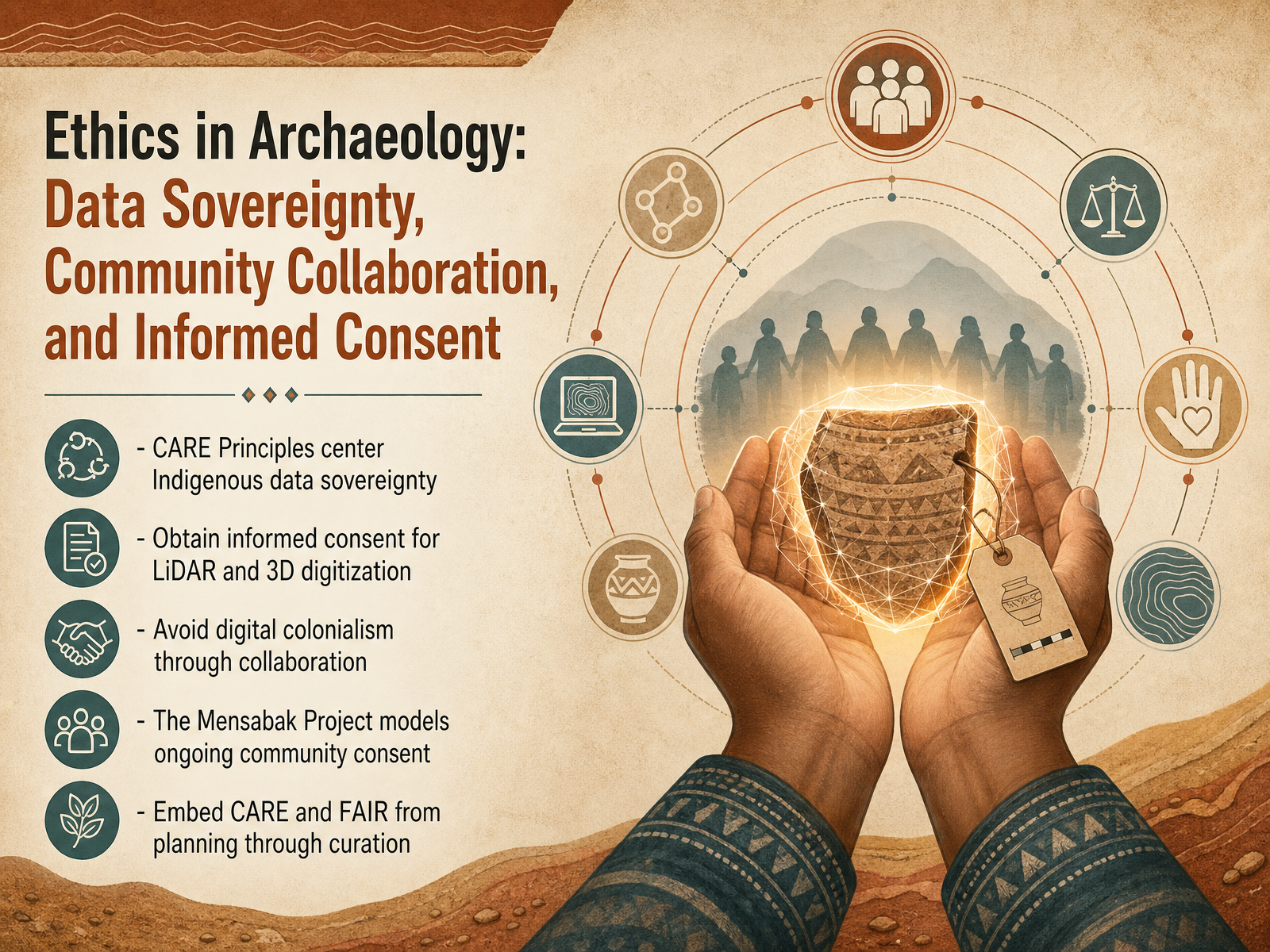 Ethics in Archaeology: Data Sovereignty, Community Collaboration, and Informed Consent