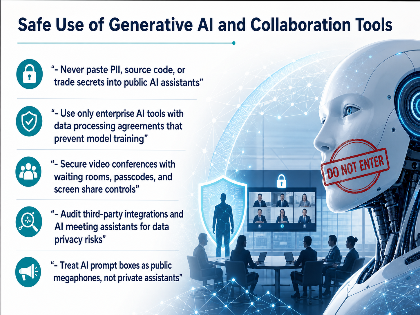 Safe Use of Generative AI and Collaboration Tools