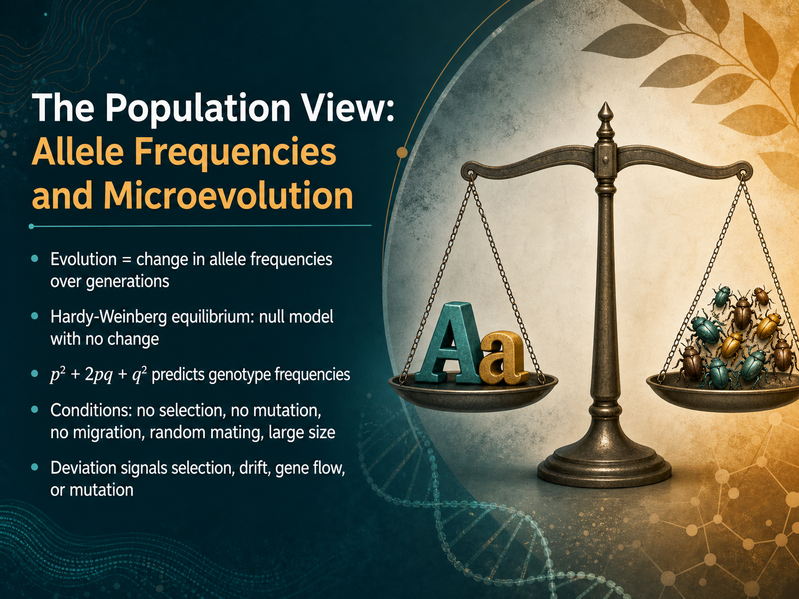 The Population View: Allele Frequencies and Microevolution