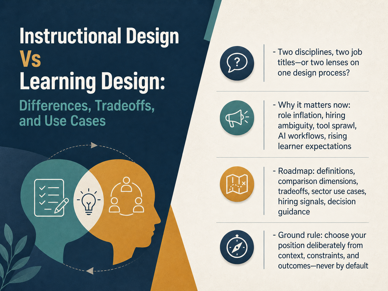 Instructional vs Learning Design: Key Differences