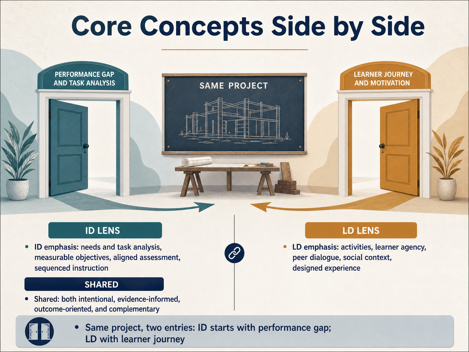 Core Concepts Side by Side